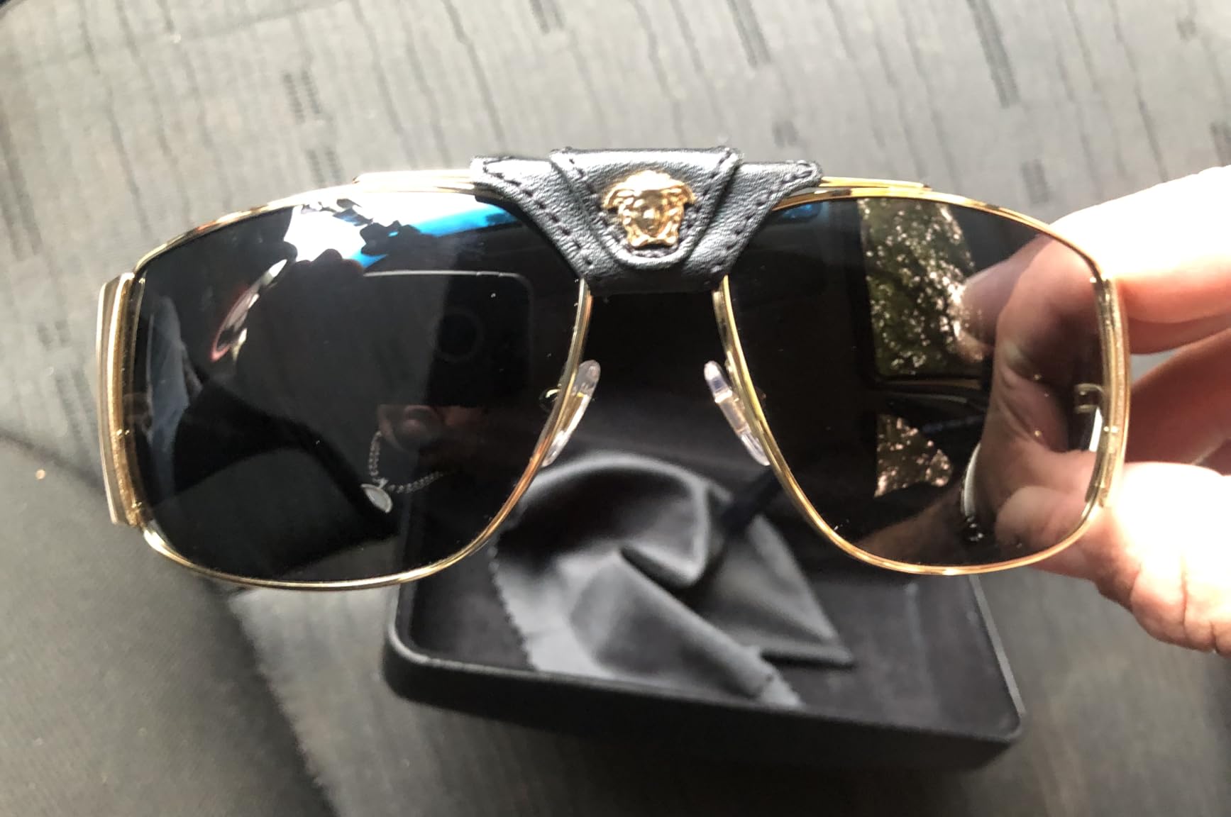 Versace Mens Sunglasses (VE2163) Metal customer photo 1