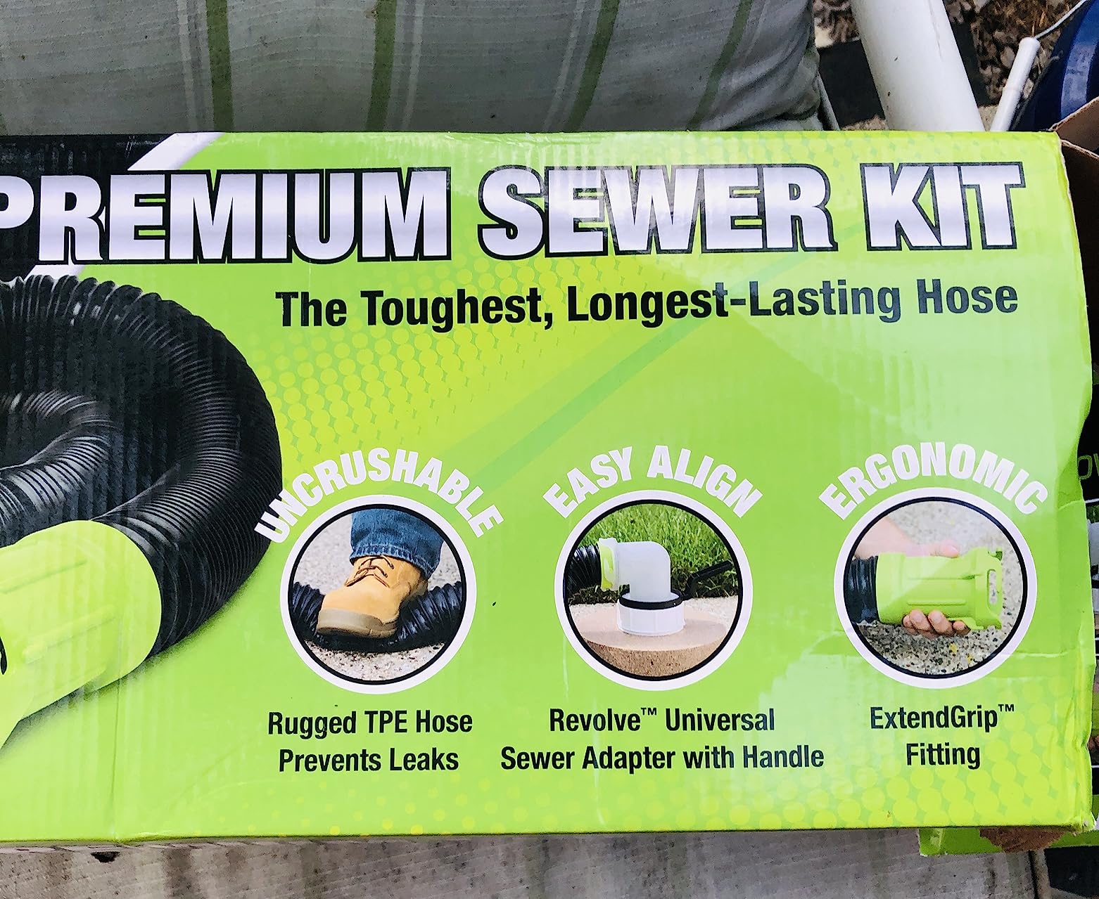 Thetford Titan 17853 15ft 15-Foot Premium RV Sewer Hose Kit-Thetford-17853, Black/Green customer photo 2