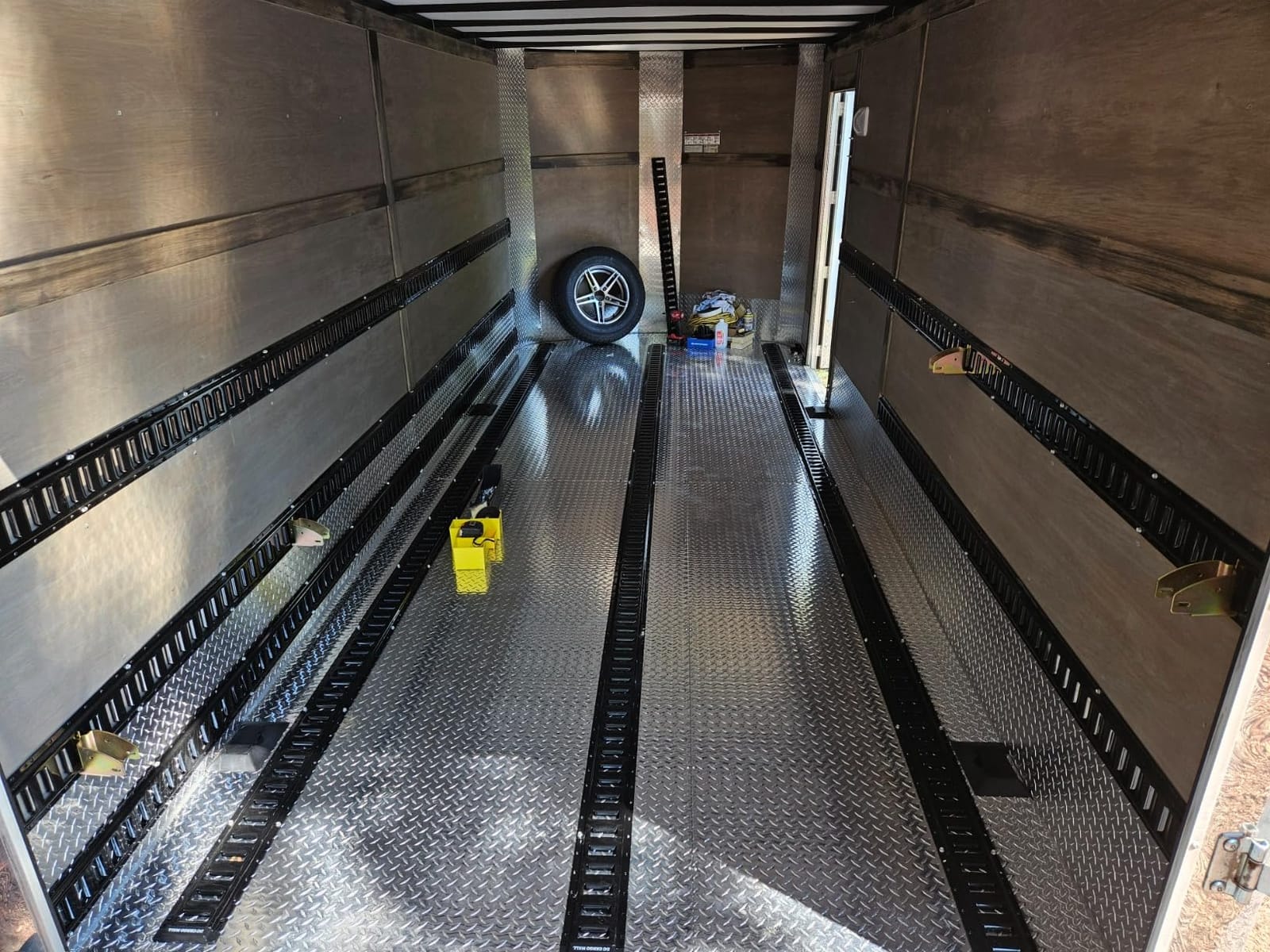 DC Cargo Mall E Track Tie Down Rail Kit 8' (2 Pack) for Garages, Vans, Trailers, Motorcycle Tie Downs, ATV Mountings - Powder-Coat Black - Secure Cargo & Heavy Loads Up to 2,000 lbs customer photo 2