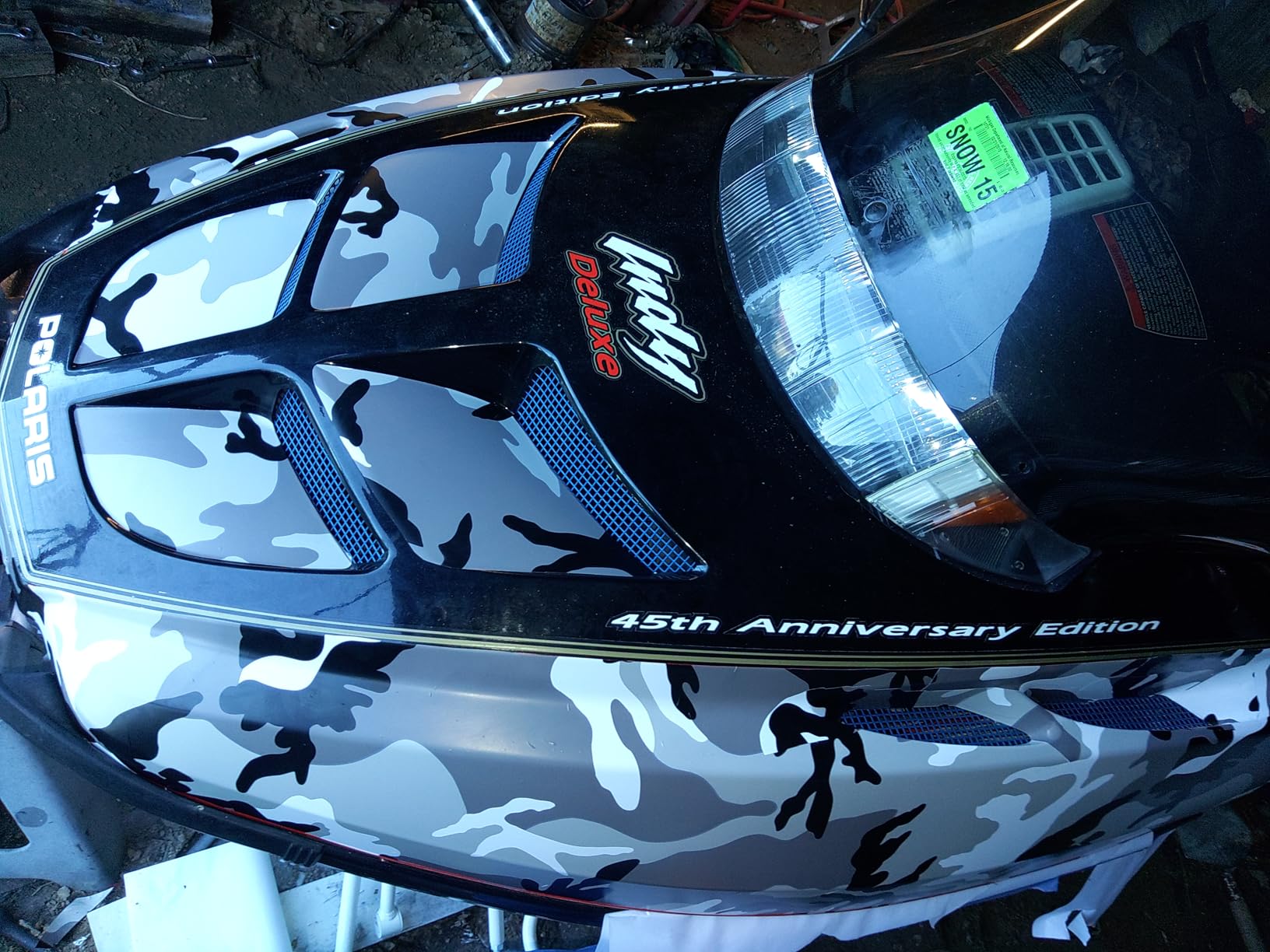 VViViD Vinyl Camouflage Pattern Wrap Air-Release Adhesive Film Sheets (7ft x 5ft, Snow Camouflage) customer photo 1
