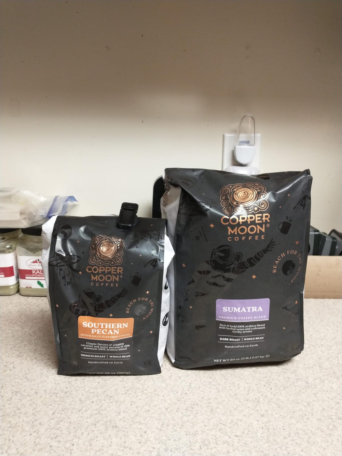 Copper Moon Whole Bean Coffee, Medium Roast, Southern Pecan Blend, 2 lb customer photo 2
