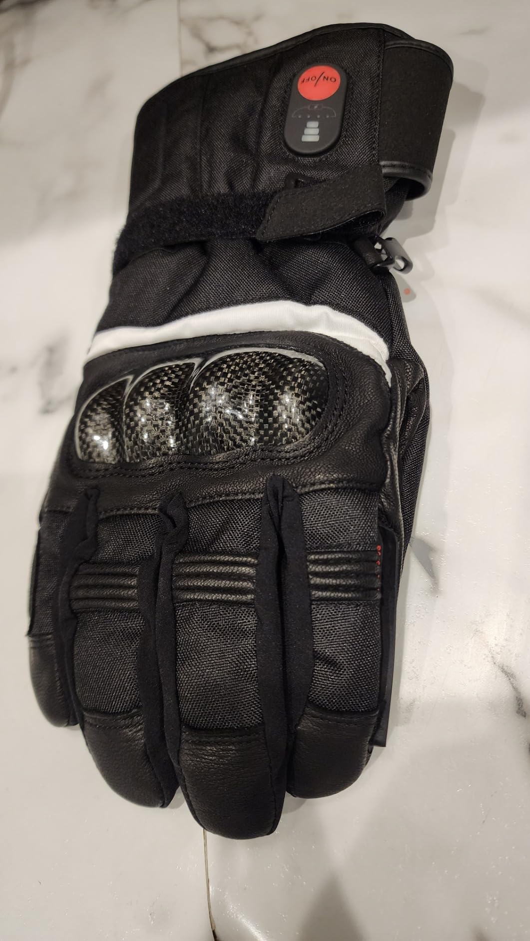 SAVIOR HEAT Heated Motorcycle Gloves for Men & Women, Waterproof Windproof, Touchscreen Compatible, 7.4V Rechargeable Battery Gloves Winter Outdoor Riding, Cycling, Snowmobile customer photo 1