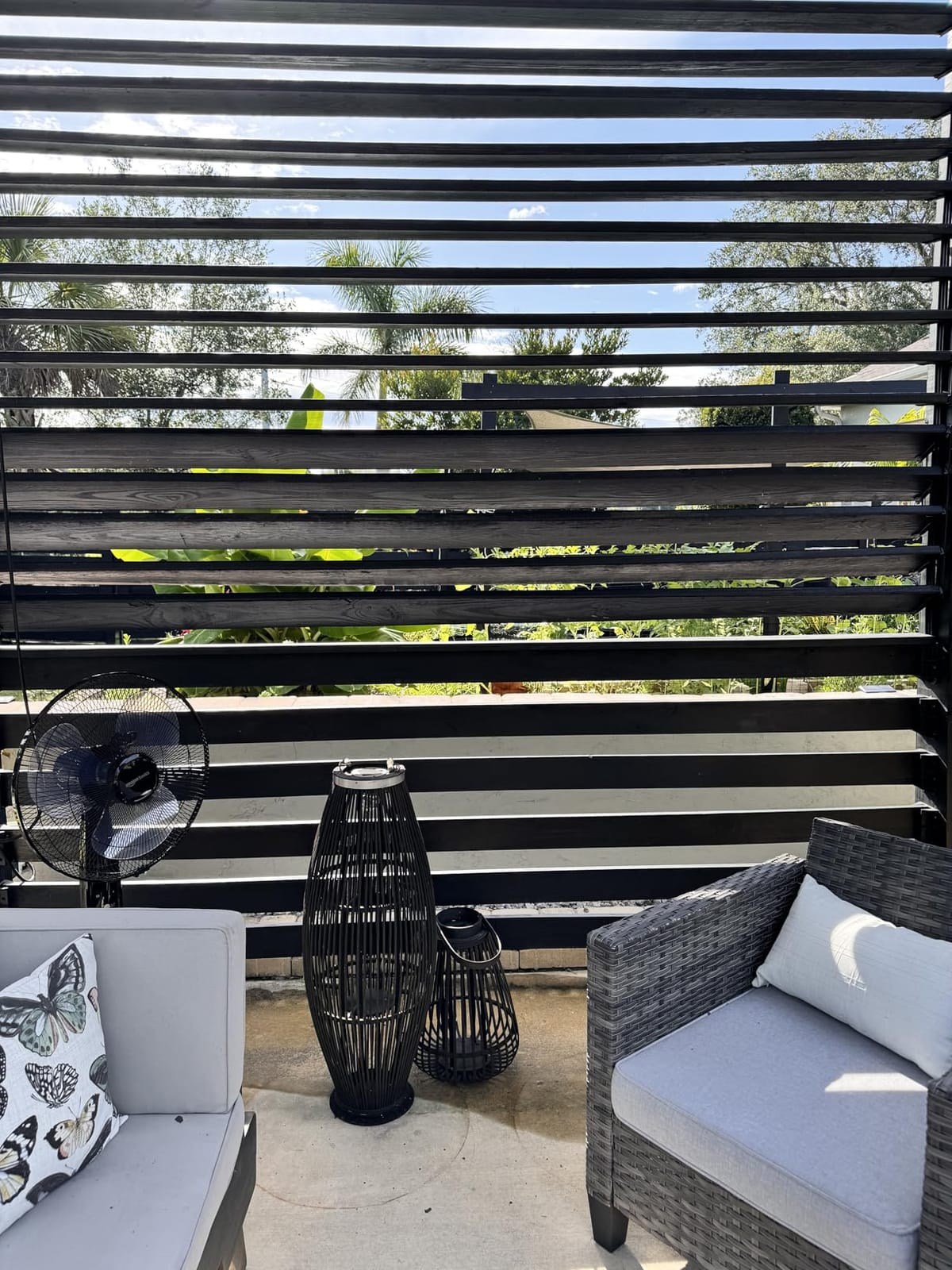 Decorative Versa Fence Louver System, Perfect for Gardens, Patios and Outdoor Spaces, Indoor and Outdoor Use, 2 Pack customer photo 1
