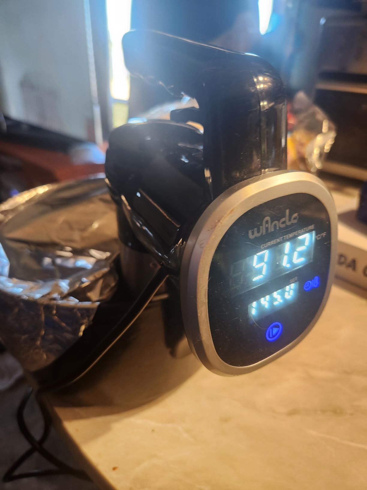 Sous Vide Cooker Immersion Circulator, Wancle sous vide machine 850W, Ultra-Quiet, 120V, Black customer photo 2