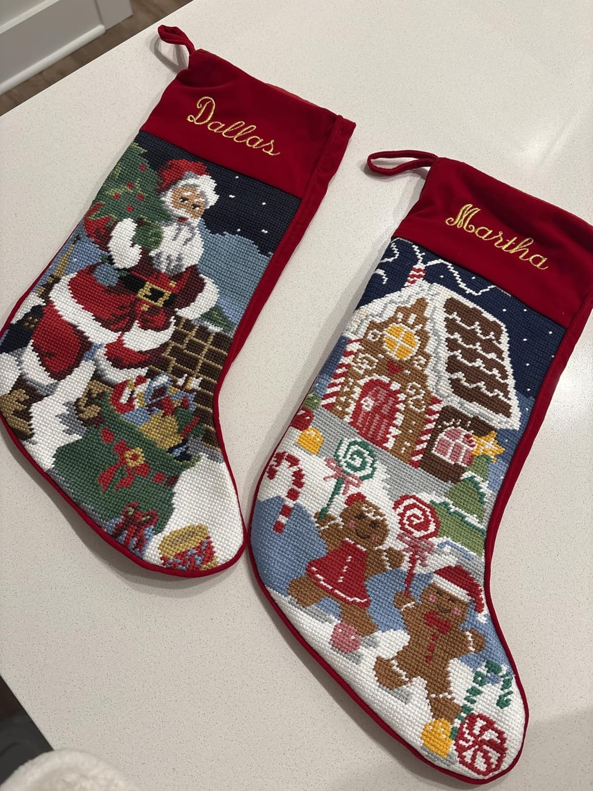 Lillian Vernon Personalized Needlepoint Christmas Stocking customer photo 1