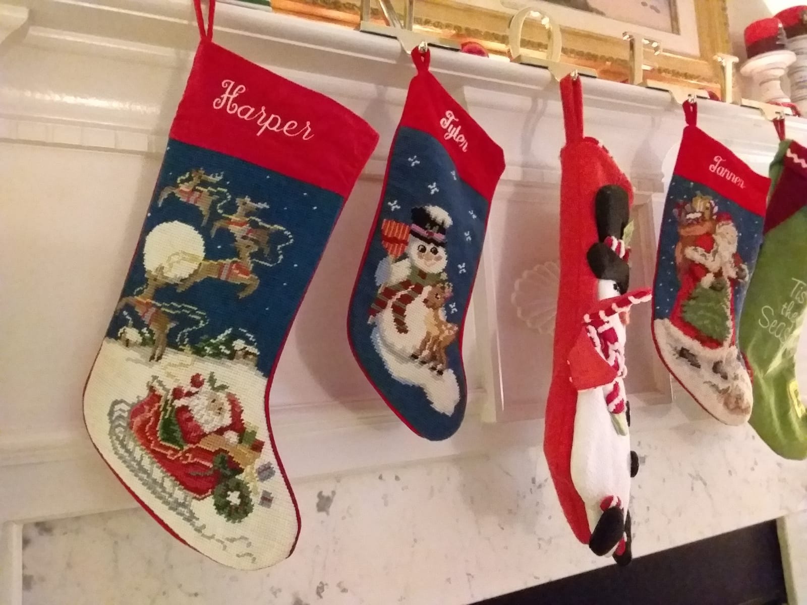 Lillian Vernon Personalized Needlepoint Christmas Stocking customer photo 2