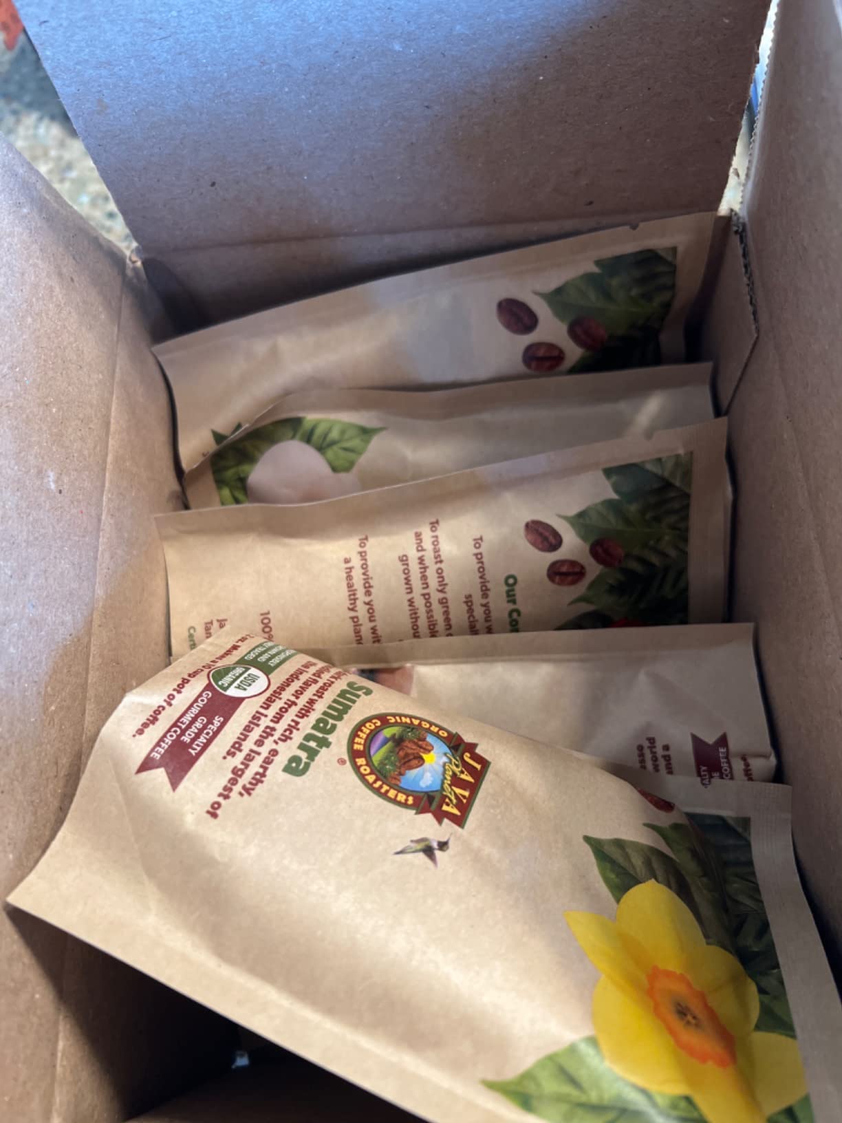 Java Planet Low Acid Organic Coffee Gift Sampler Set, 1.32 LBs in 6 Bags customer photo 1