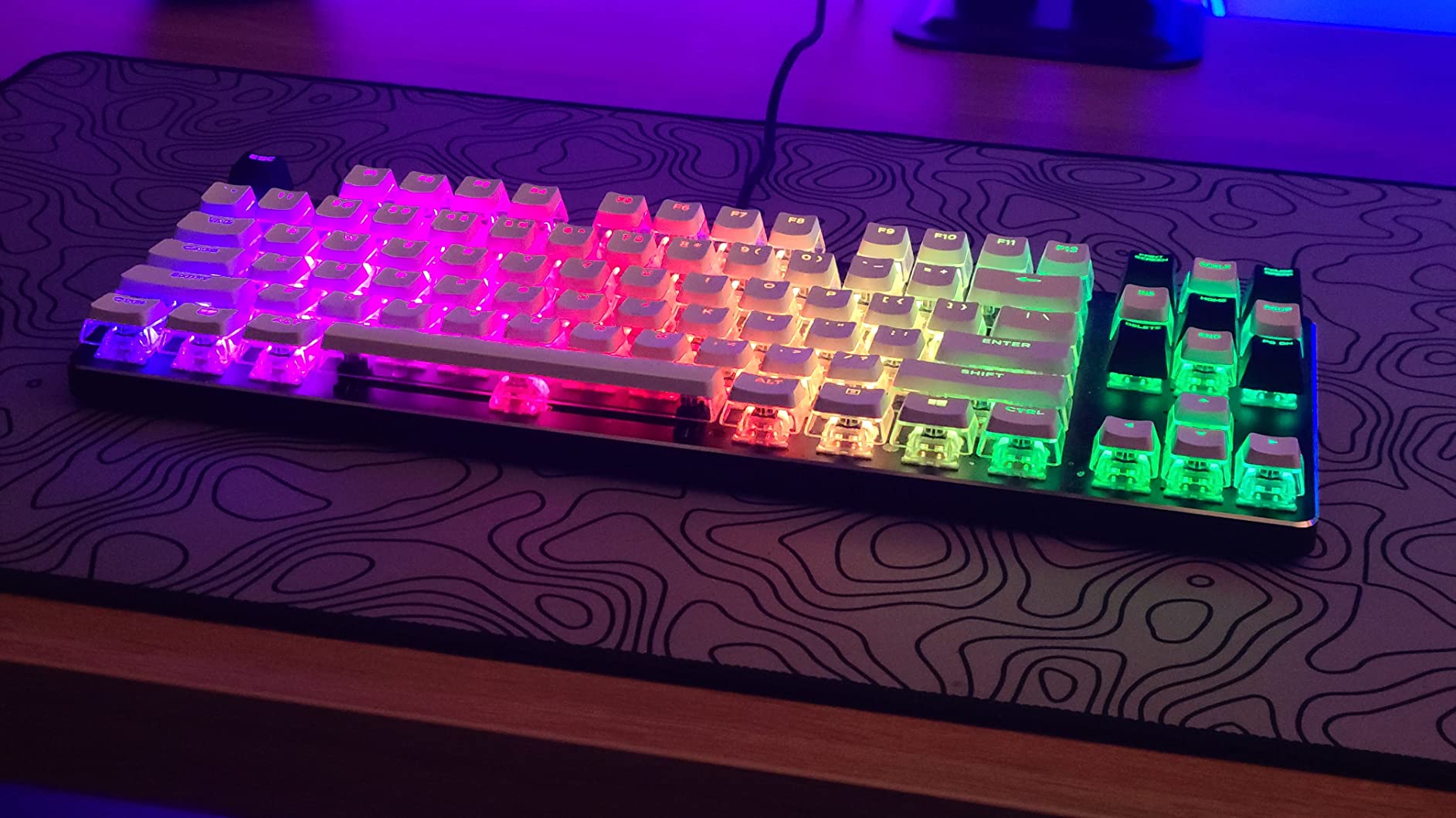 Glorious Custom Gaming Keyboard - GMMK TKL Barebones Custom Keyboard | 85% Modular Design, Hotswap Switch Sockets, Aluminum Top Plate, 16.8M RGB LED Backlighting, ANSI Layout Without Keycaps customer photo 2