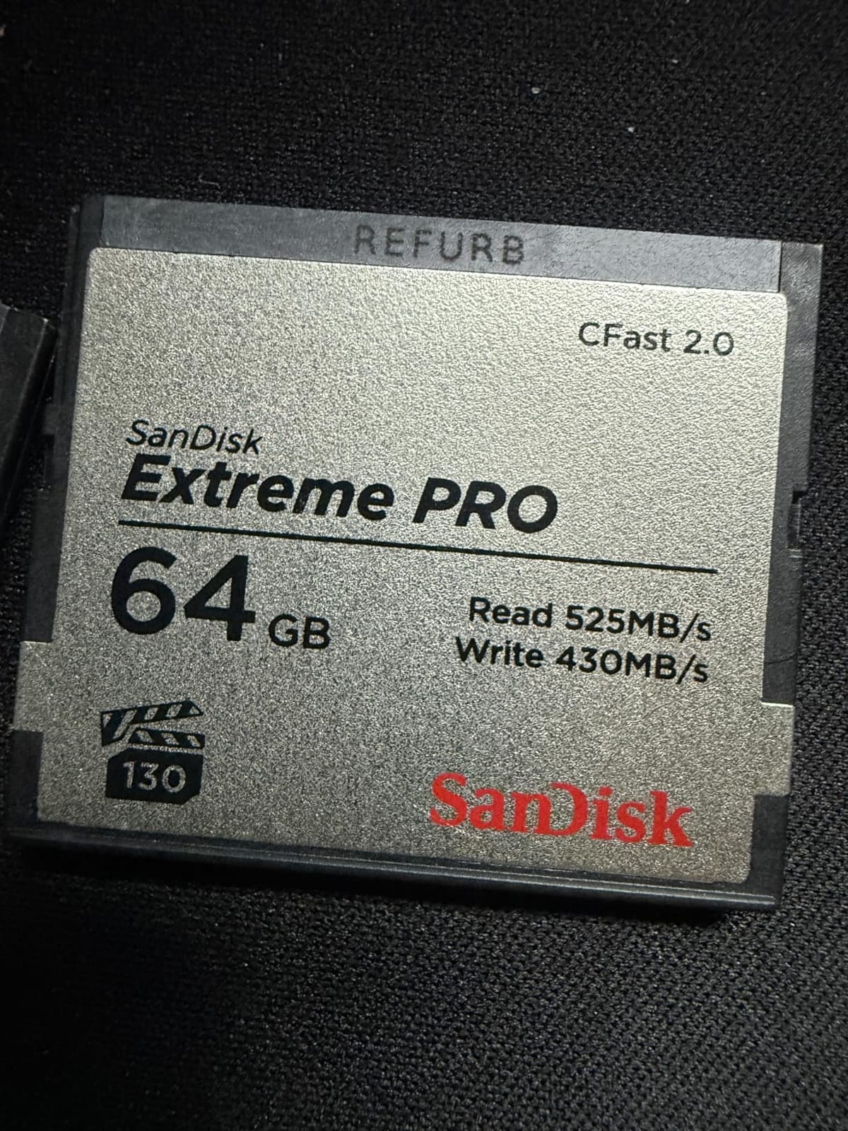 SANDISK 128GB Extreme PRO CFast 2.0 Memory Card - SDCFSP-128G-G46D customer photo 2