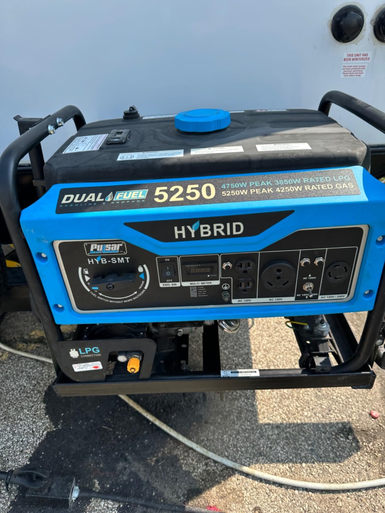 Pulsar 5,250W Dual Fuel Portable Generator with Switch and Go Technology, PG5250B customer photo 1