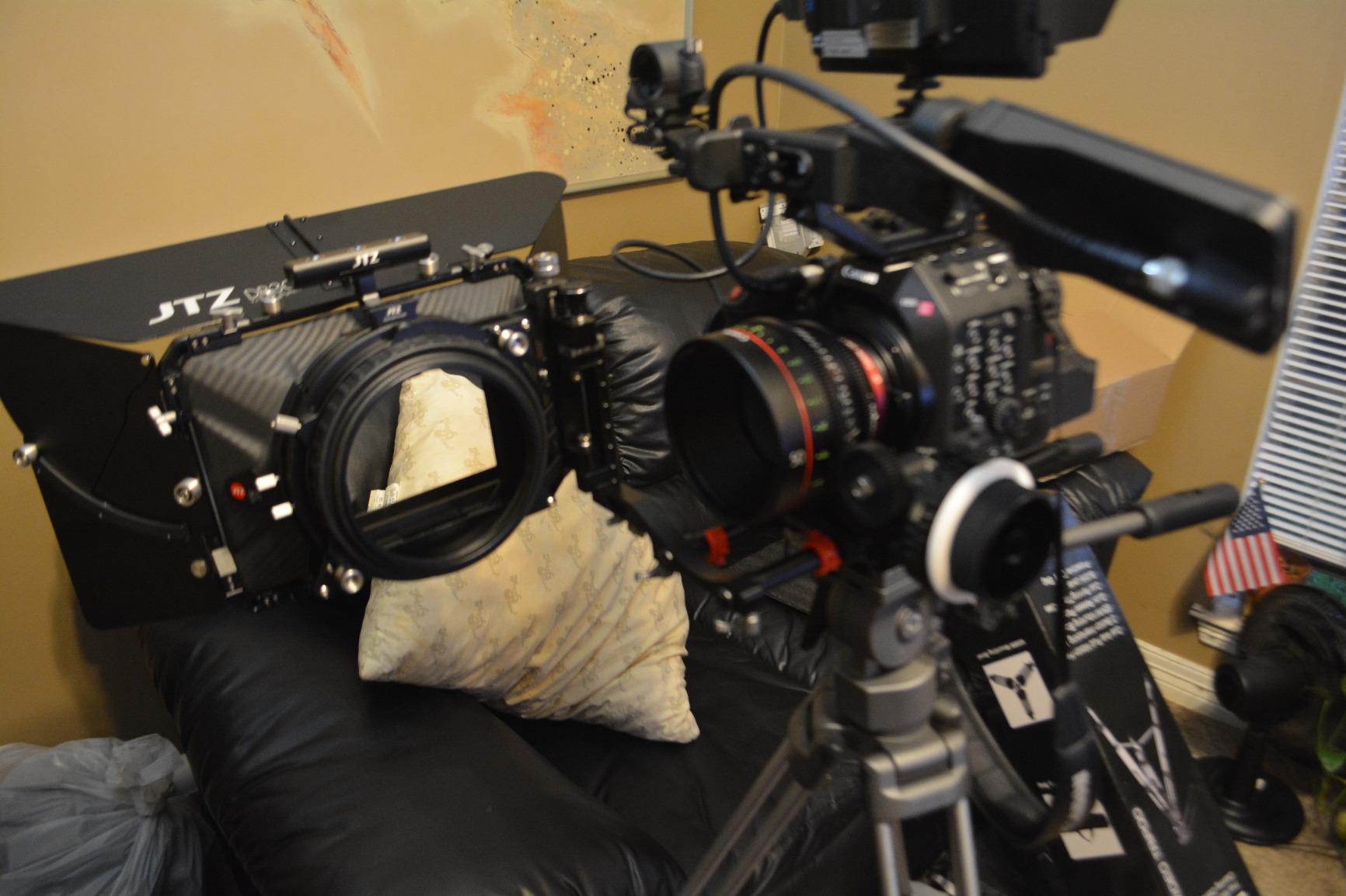 JTZ DP30 Cine Lens Carbon Fiber 4x4 Swing-Away Matte Box with 15mm/19mm Rod Rail Rig for Sony FS5 FS7 ARRI RED Canon C100 C200 C300 BM D Blackmagic BMPCC BMCC Pocket Cinema Panasonic Camera customer photo 2