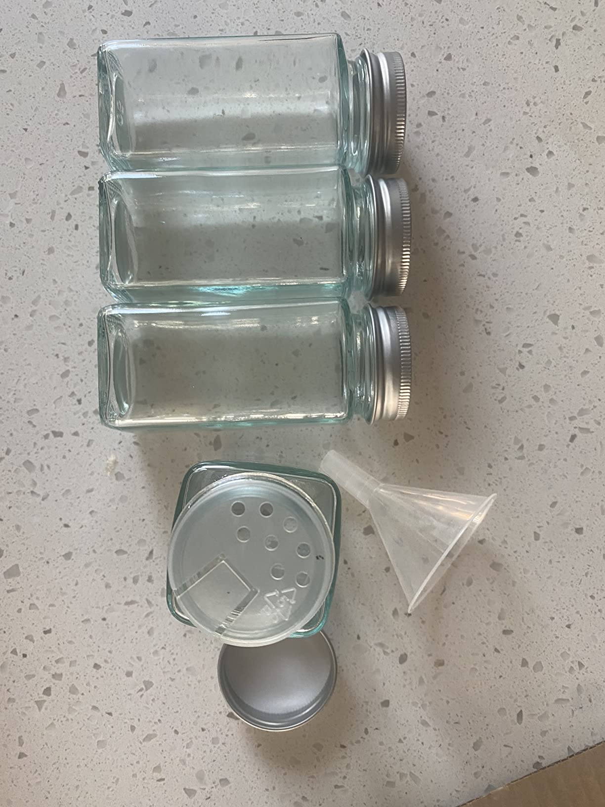 Simple Houseware Spice Jars 4-oz Square Glass Bottles, 12 Pack customer photo 1