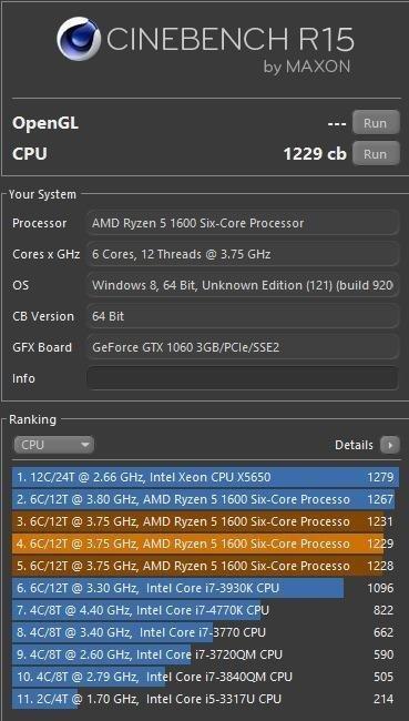 AMD Ryzen 5 1600 Processor with Wraith Spire Cooler (YD1600BBAEBOX) customer photo 1