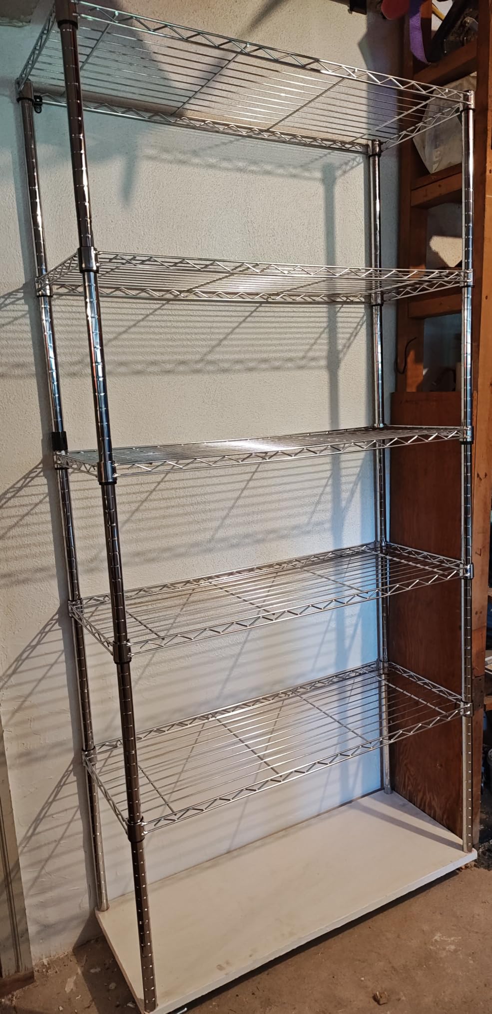 Amazon Basics 4-Shelf Heavy Duty Garage Shelving Storage Unit on 3