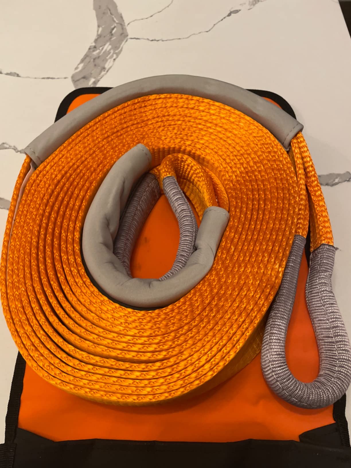 ARB RK12A Weekender Recovery Offroad Accessory Kit for Stuck Vehicles with Snatch Tow Strap 17500 Lb + 2 D-Ring Shackles (4.75 ton) + 2 Premium Recovery Leather Gloves+ Hi-Vis Orange Organizer Bag customer photo 2