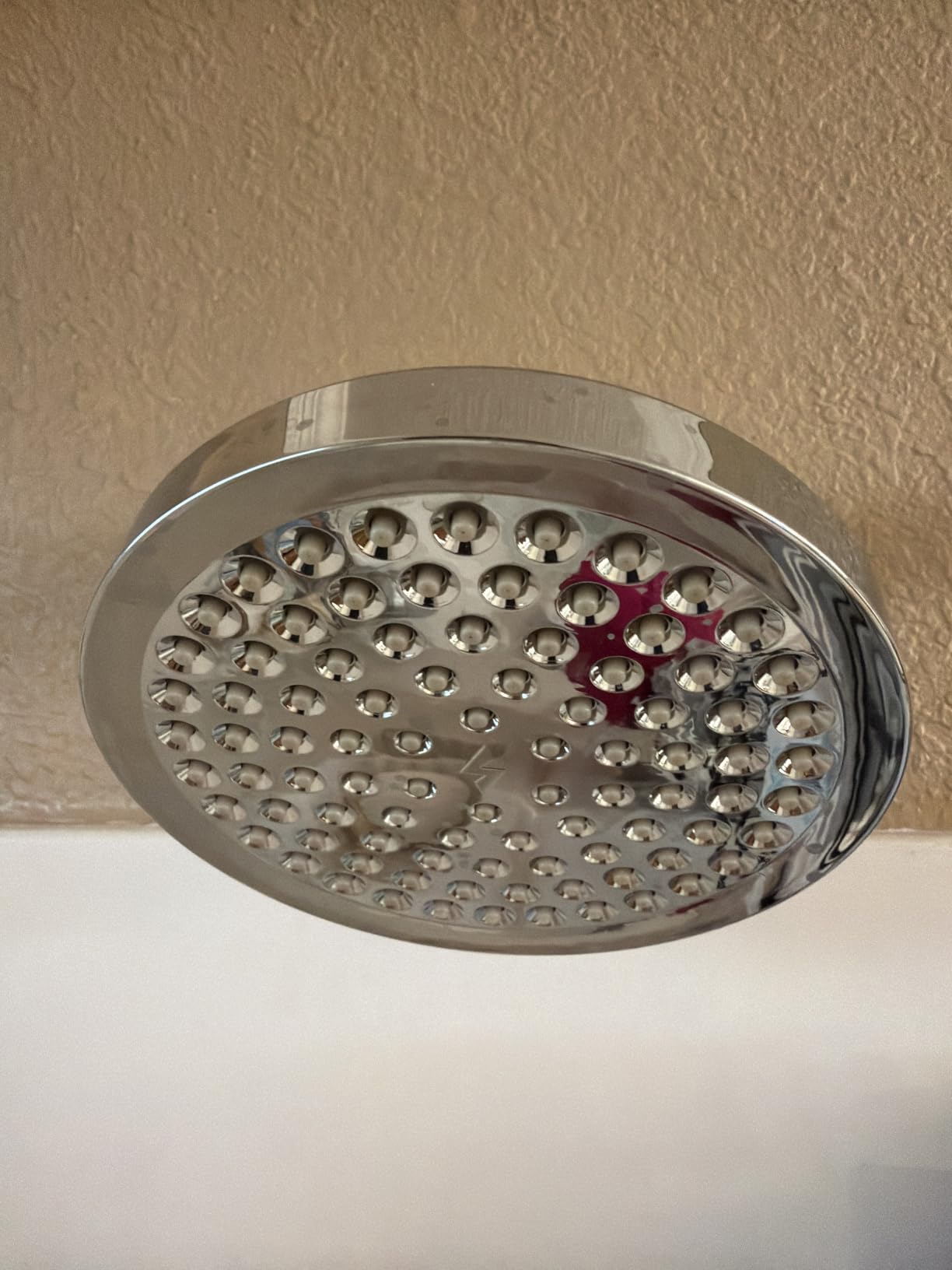 SparkPod Rain Shower Head, 6 Inch Round, Luxury Polished Chrome Finish | High Pressure Shower Heads, 90 Nozzles, Adjustable Showerhead, No Tools Needed, Universal Connection customer photo 2