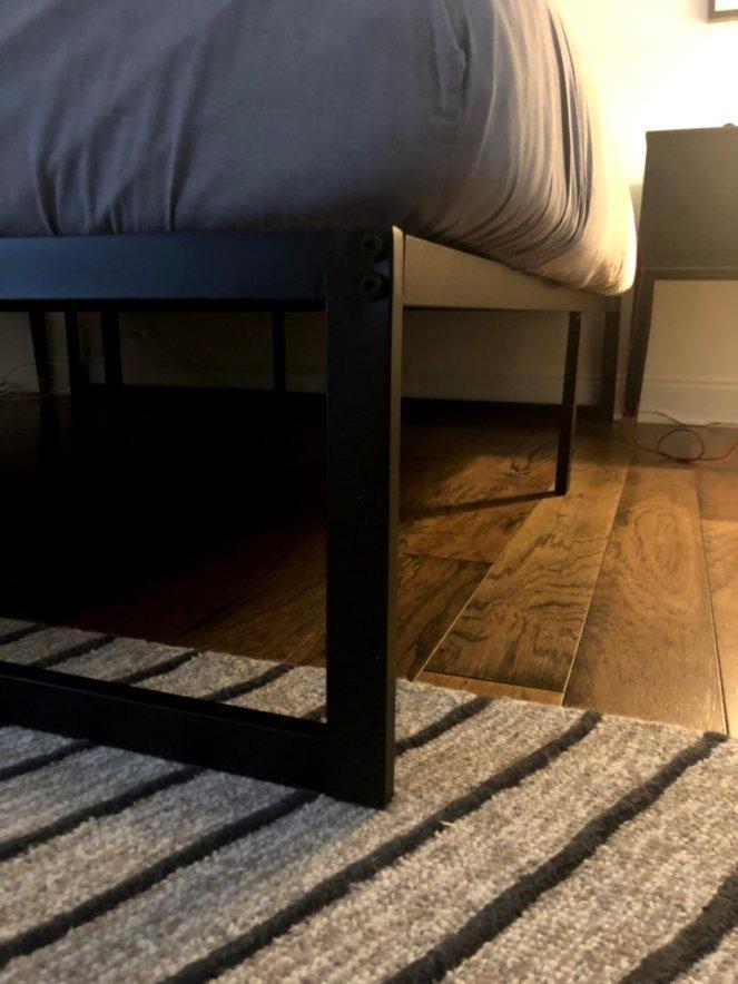 ZINUS Abel Metal Platform Bed Frame / Mattress Foundation with Steel Slat Support / No Box Spring Needed / Easy Assembly, King customer photo 2