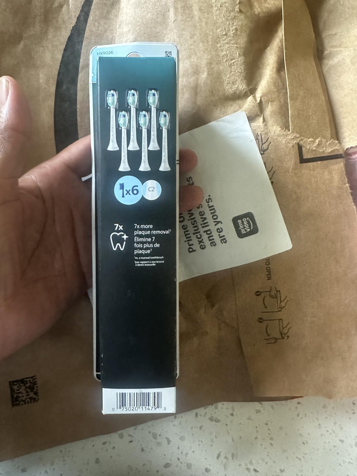 Philips Sonicare C2 Brush Heads, 3-Pack, 9 Month Supply, White customer photo 1
