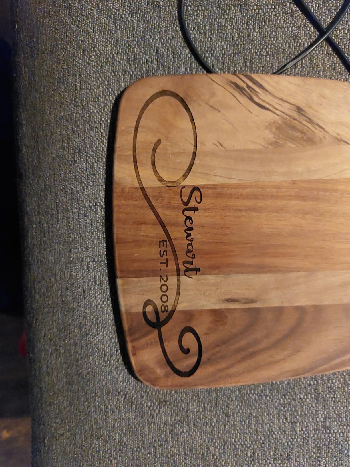 hecef Cheese Board set of 3,a Acacia Wood Cheese Plate, a Knife, a Fork, Charcuterie Board Platter Slate Serving Set for Appetizer Birthdays, Weddings, Housewarming (Cheese board with 2 knives) customer photo 2