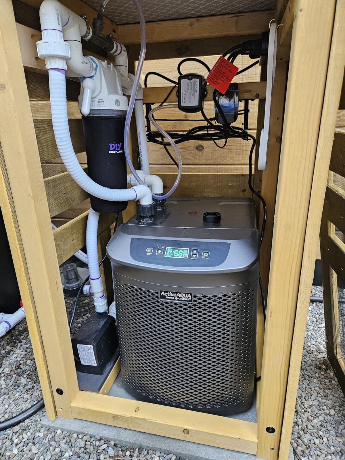 Active Aqua Water Chiller with Boost, 0.5 HP, 90-172 Gal, Cold Plunge | Boost mode delivers fast, powerful cooling for large ice bath tubs, reef tanks, and hydroponic reservoirs alike customer photo 2
