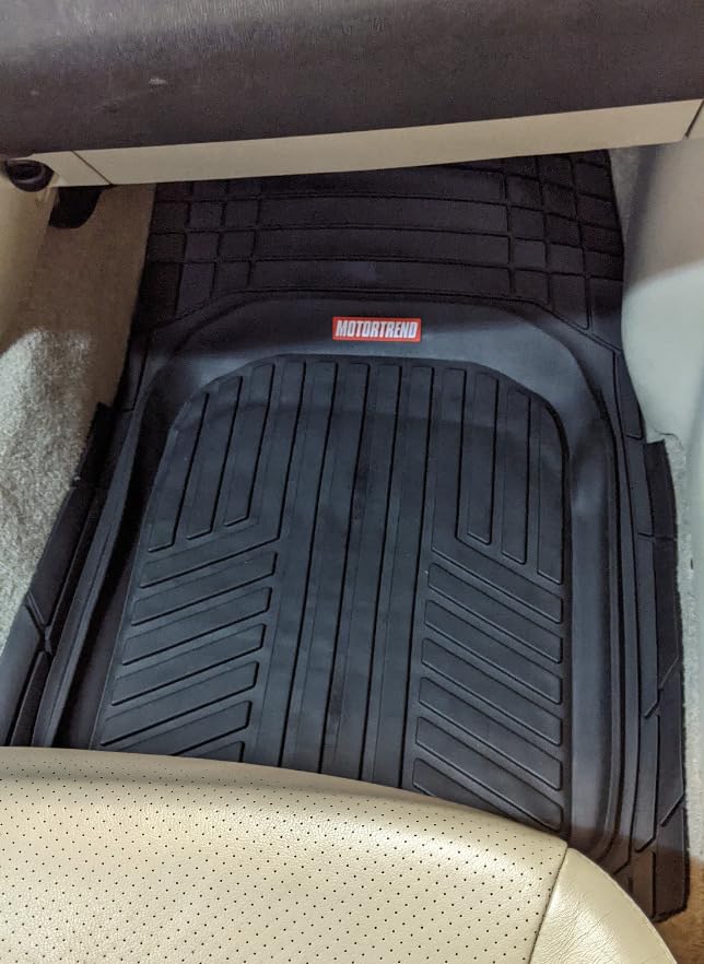 Motor Trend FlexToughXL Floor Mats for Cars Full Set, All-Weather Rubber Automotive Floor Mats, Waterproof Heavy Duty Car Mats, Flexible Floor Liners for Car Truck Van SUV, Car Floor Mats (Gray) customer photo 1