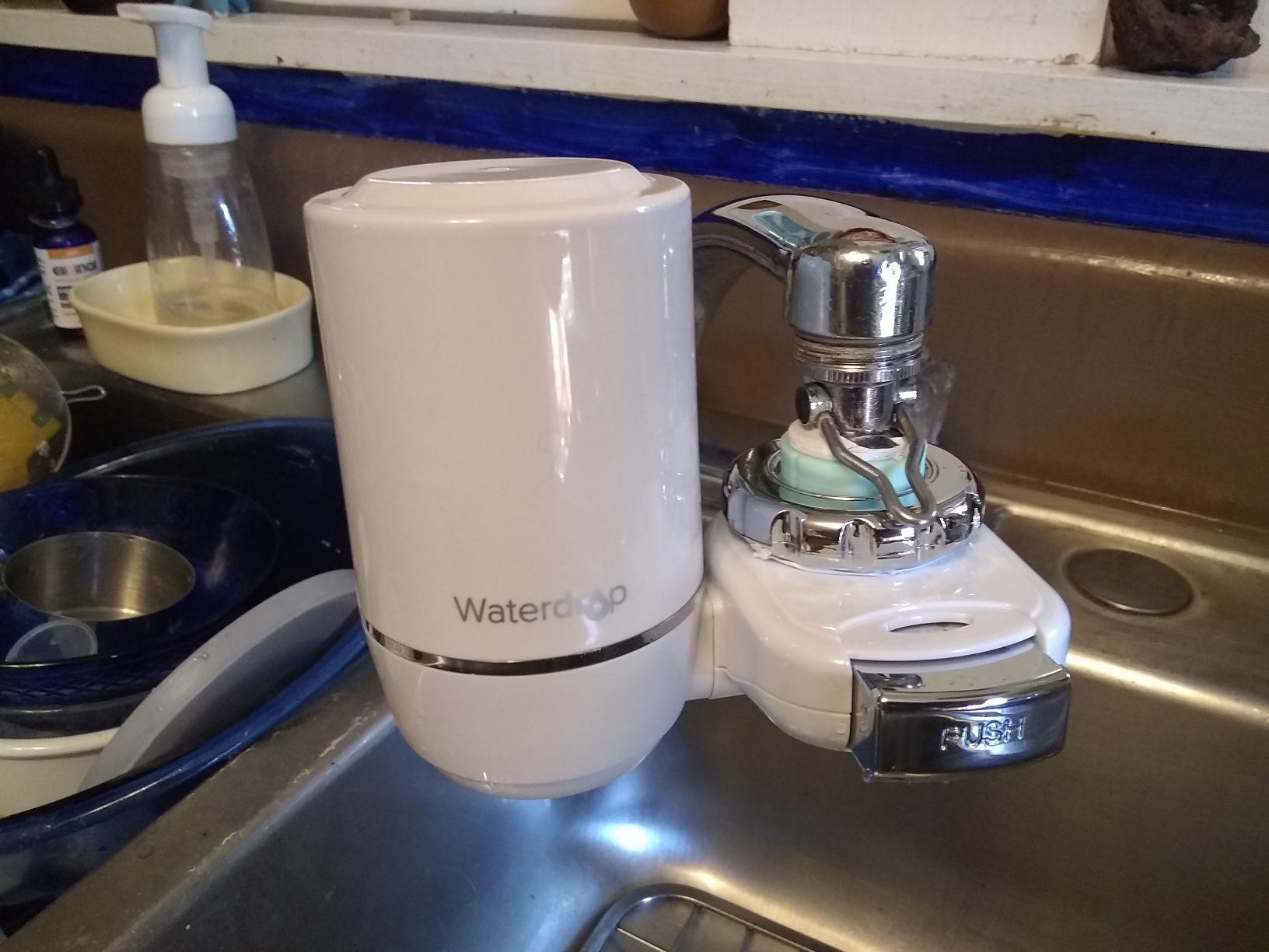 Waterdrop FC-02 Faucet Water Filter for Skin Care, Bathroom Sink Filter | Reduces Chlorine, NSF Certified Faucet 0.01μm Ultra-Filtration Water Filter, Lead-Free Material, 320 Gallons, White, 1 Filter customer photo 1