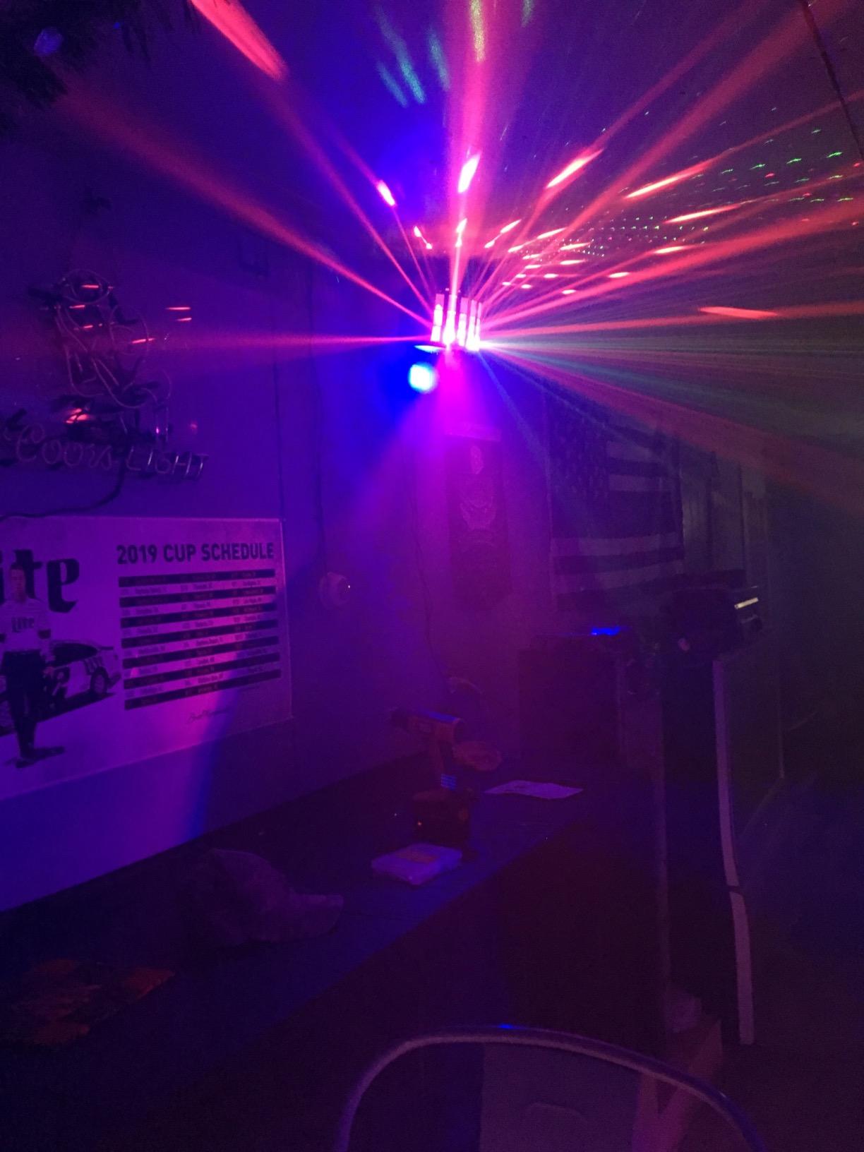 Halloween Strobe Light with Remote, JLPOW Sound Activated Mini Strobe Lights Super Bright 48 RGB LED, Remote Control Flash Stage Lighting, Best for DJ Party Show Club Disco Halloween customer photo 2