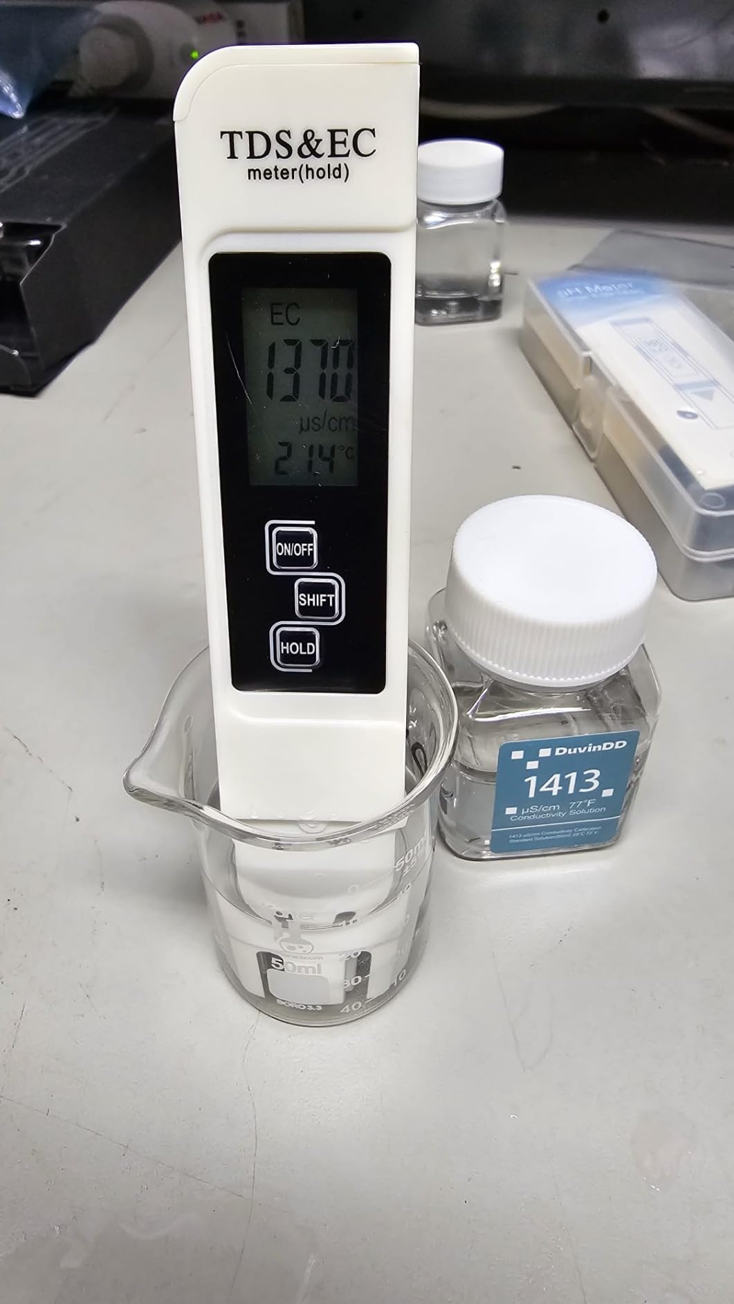GuDoQi PH Meter, TDS Meter Combo, Pool Water Test Kit, PH Tester Digital, PPM Meter, 0.01 Resolution TDS PH EC Temperature 4 in 1 Set for Drinking Water, Hydroponics, RO System, Aquarium, Swimming customer photo 2