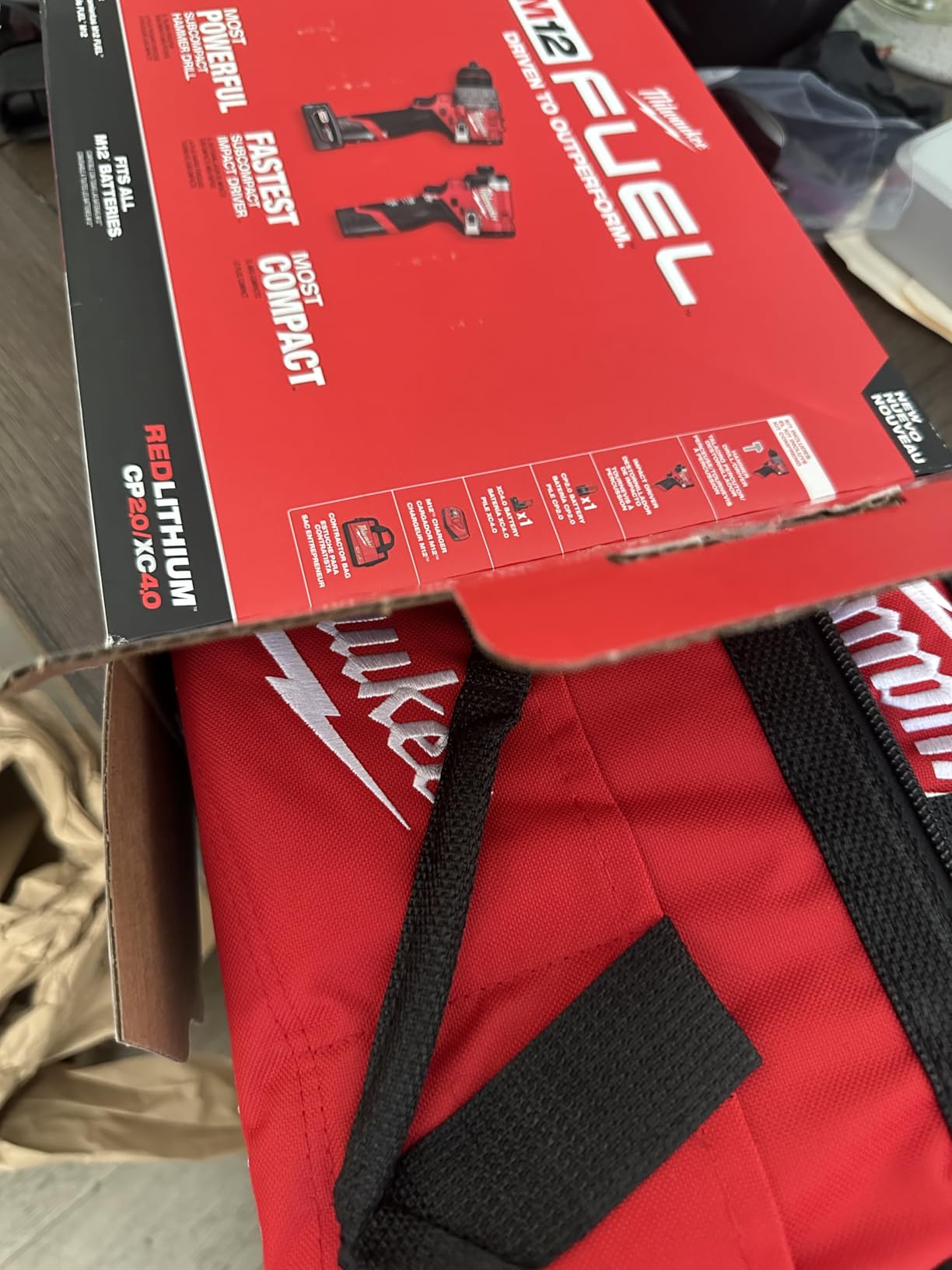 Milwaukee M12 FUEL 12-Volt Li-Ion Brushless Cordless Hammer Drill and Impact Driver Combo Kit (2-Tool) W/Free M12 3/8 in. Ratchet customer photo 2