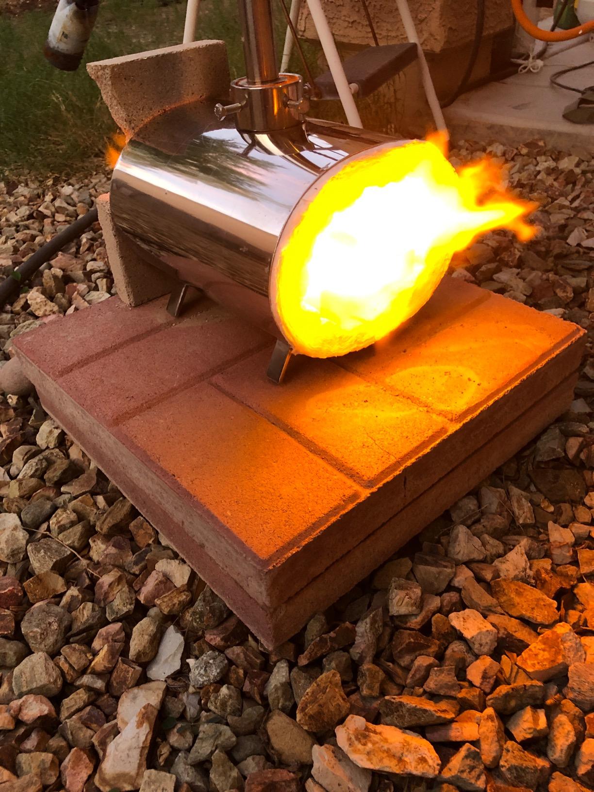 Propane Gas Forge Single Burner - Portable Farrier Blacksmithing Forge Kit | for Knife Making Professionals Artists Hobbyists Forging Blacksmith Tools Equipment Stainless Steel Oval Forge (Complete kit) customer photo 2