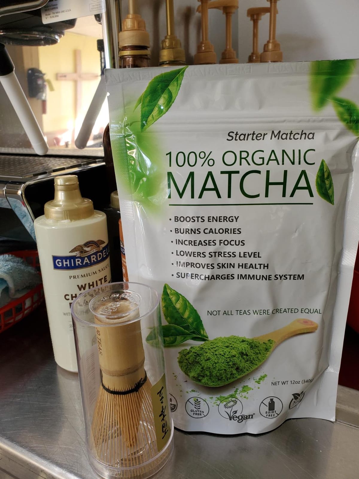 ARTDOU Handmade Bamboo Matcha Whisk (Chasen), Bamboo Blender, Matcha Latte customer photo 2
