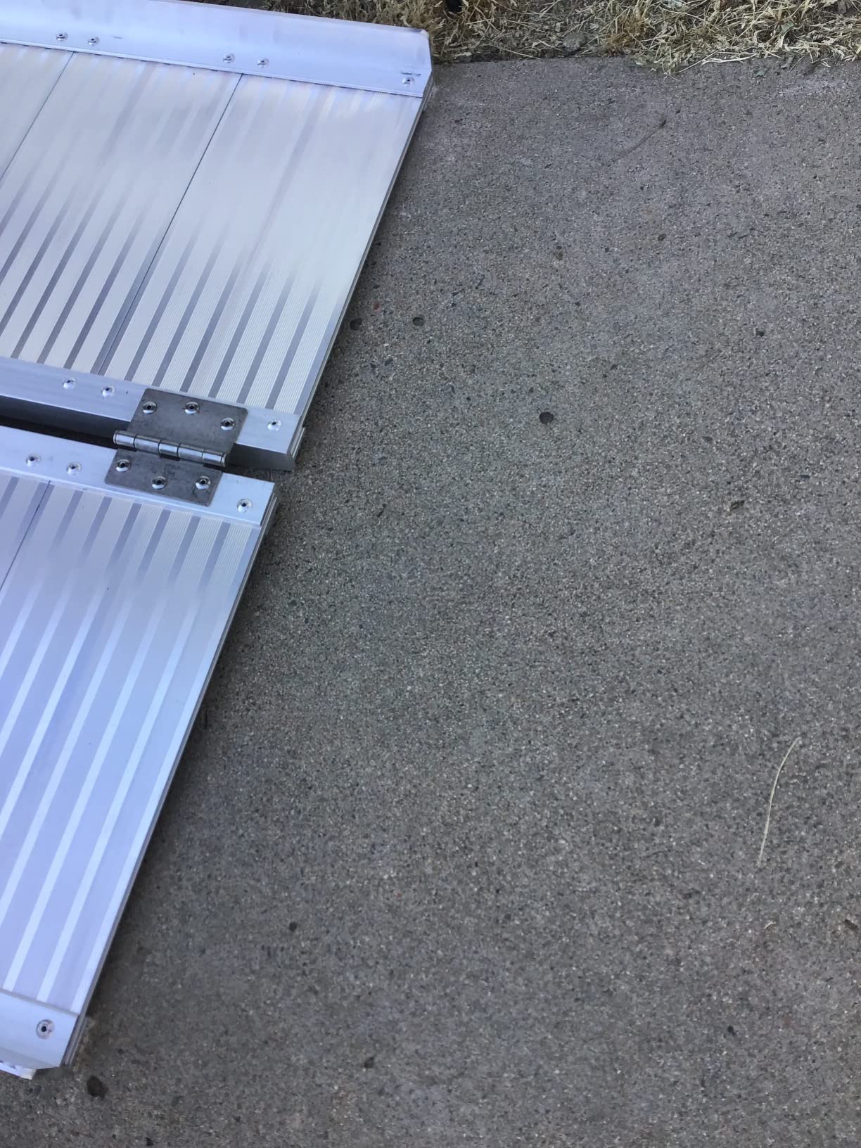 Mefeir 6' Wheelchair Ramp Threshold Portable Ramps 6ft for Home Steps Doorway Stairs Aluminum Handicap Metal House Mobile Porch Temporary Multifold Disable No-Slip Scooter Ramps customer photo 2