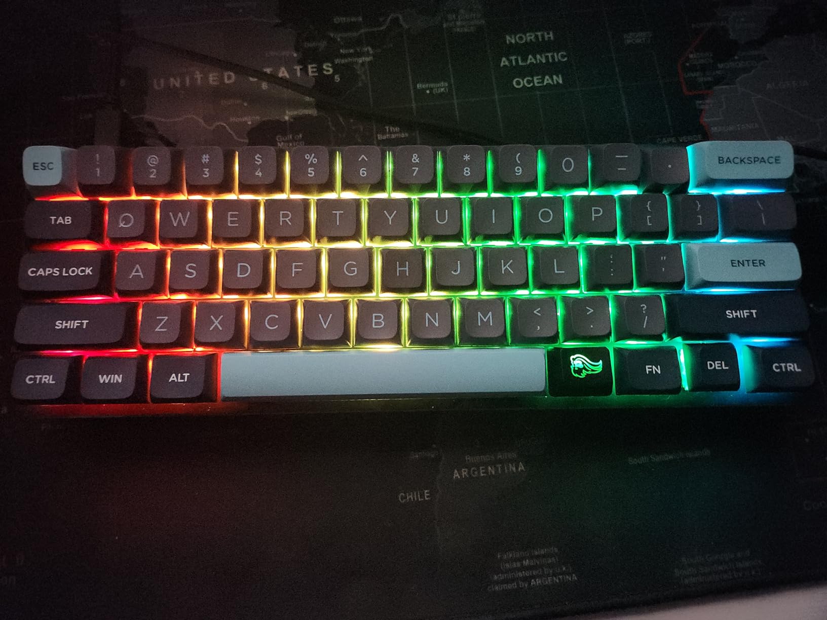 GLORIOUS Custom Gaming Keyboard - GMMK 60% Percent Compact Barebone - USB C Wired Mechanical Keyboard Kit - RGB Hot Swappable Switches & Keycaps - Black Metal Top Plate customer photo 1