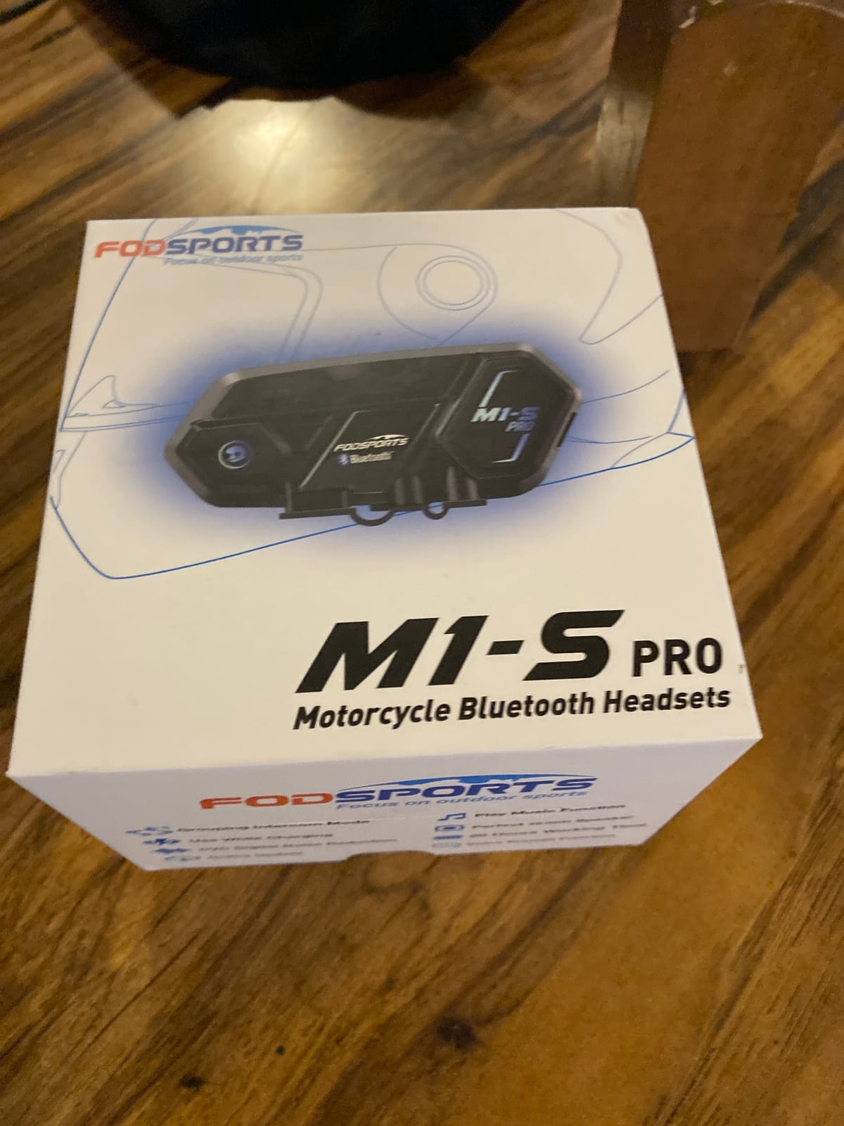 Fodsports Motorcycle Bluetooth Intercom, Music Sharing, M1S Pro 2000m 10 Riders Group Helmet Communication System Headset Universal Wireless Interphone (Waterproof/Handsfree/Stereo Music/GPS/2 Mic) customer photo 2