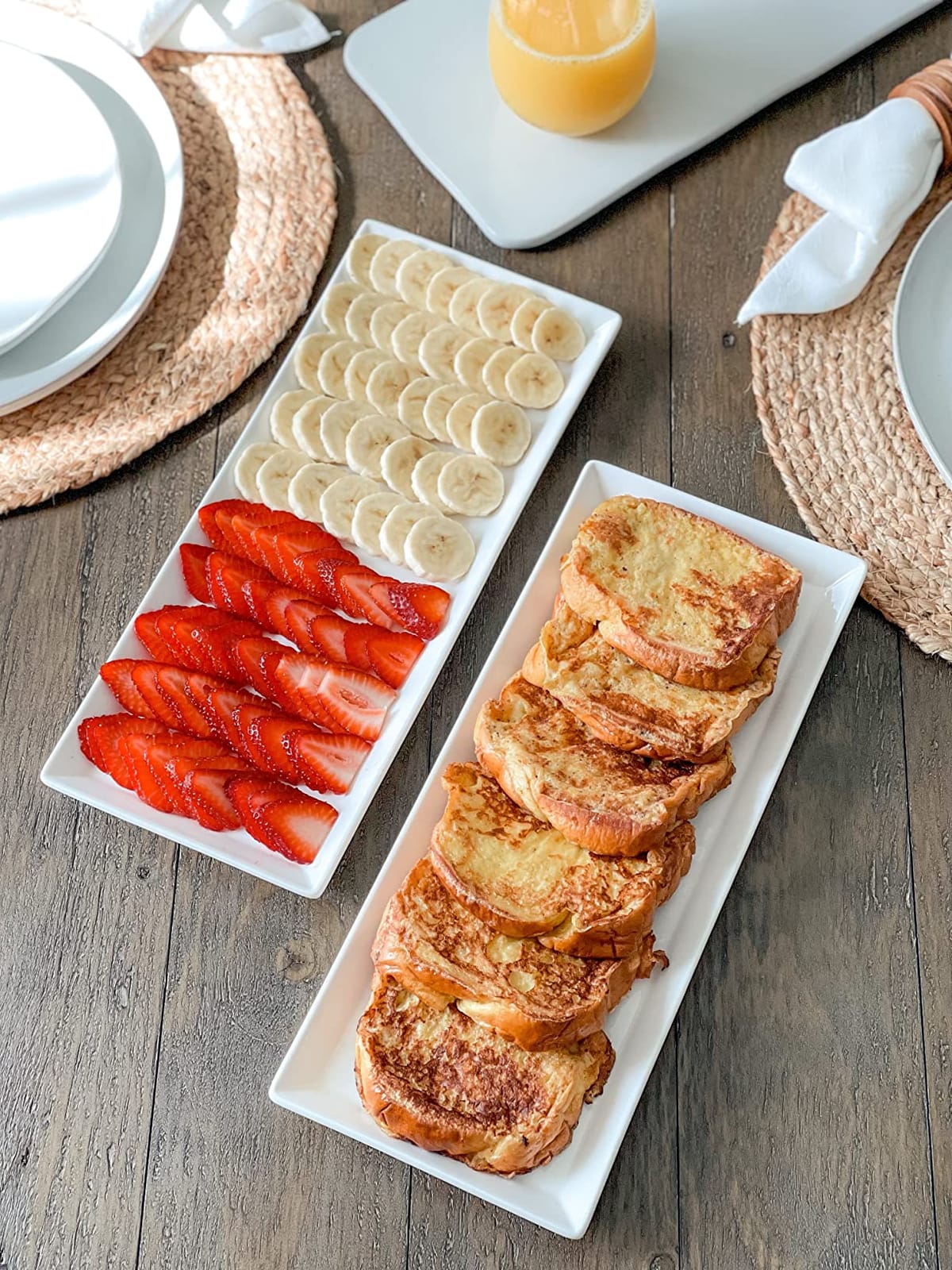 Sweese White Serving Platters, Porcelain Serving Trays for Parties, Large Rectangular Plates - 15.5 Inch, Set of 4 customer photo 1