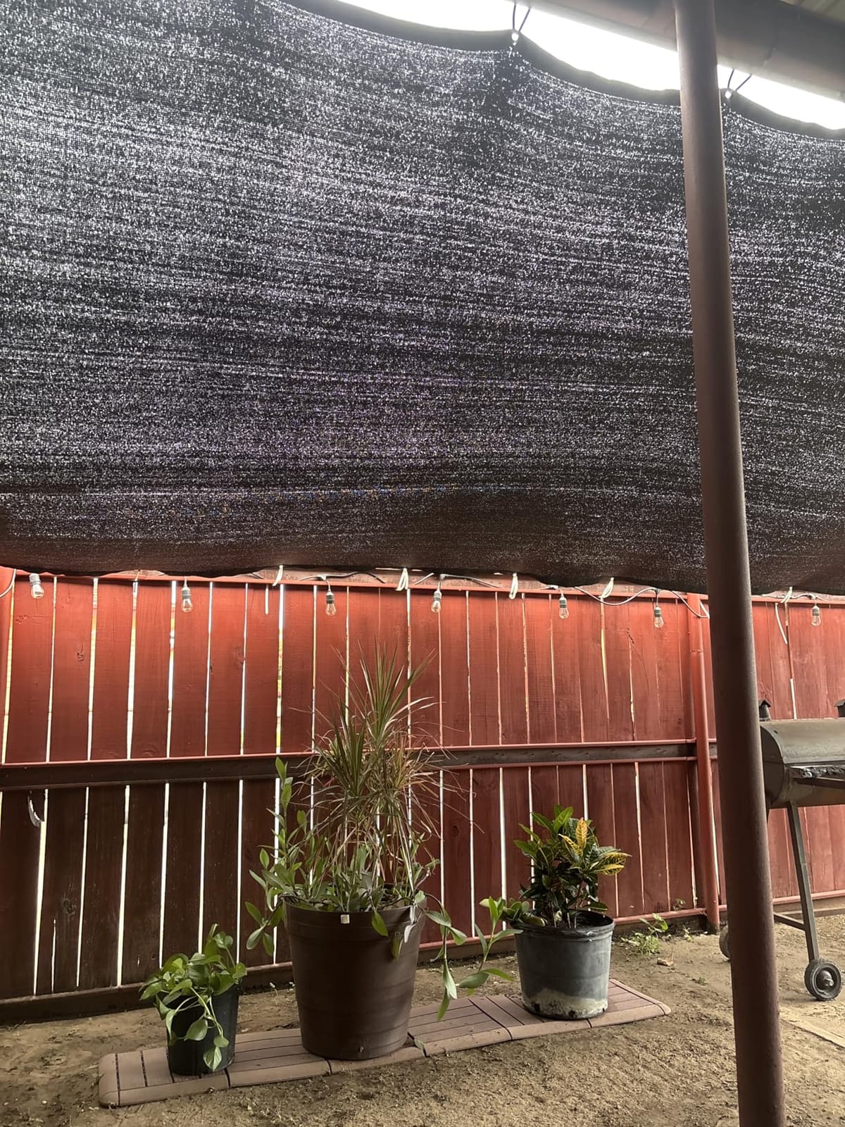 Shade&Beyond 4' X 50' Fence Privacy Screen Heavy Duty 170 GSM Fencing Mesh Shade Net Cover for Wall Garden Back Yard Outdoor Home Decoration, Black customer photo 1
