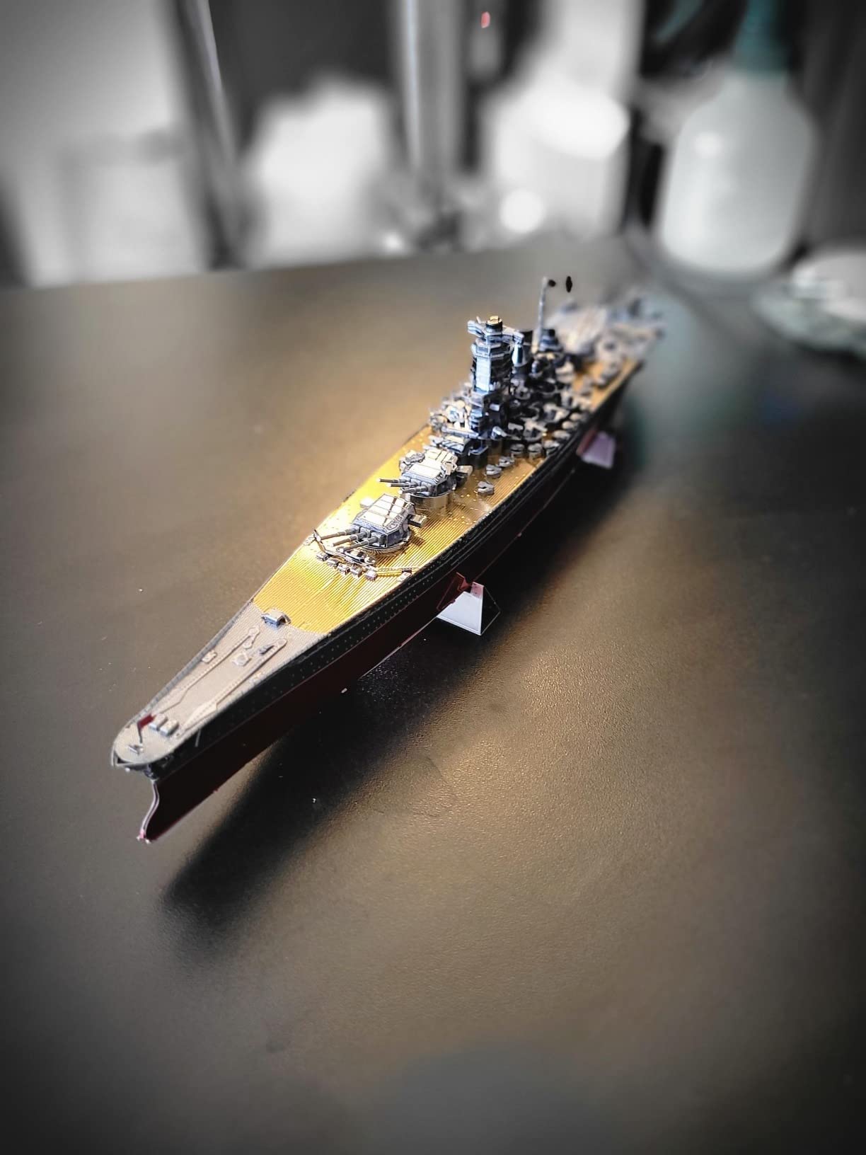 Metal Earth Puzzle 3D Battleship Yamato Boats Metal Puzzle Building Model Kits for Adults Challenging Level 29.49 X 4.5 X 6.5 Cm customer photo 1
