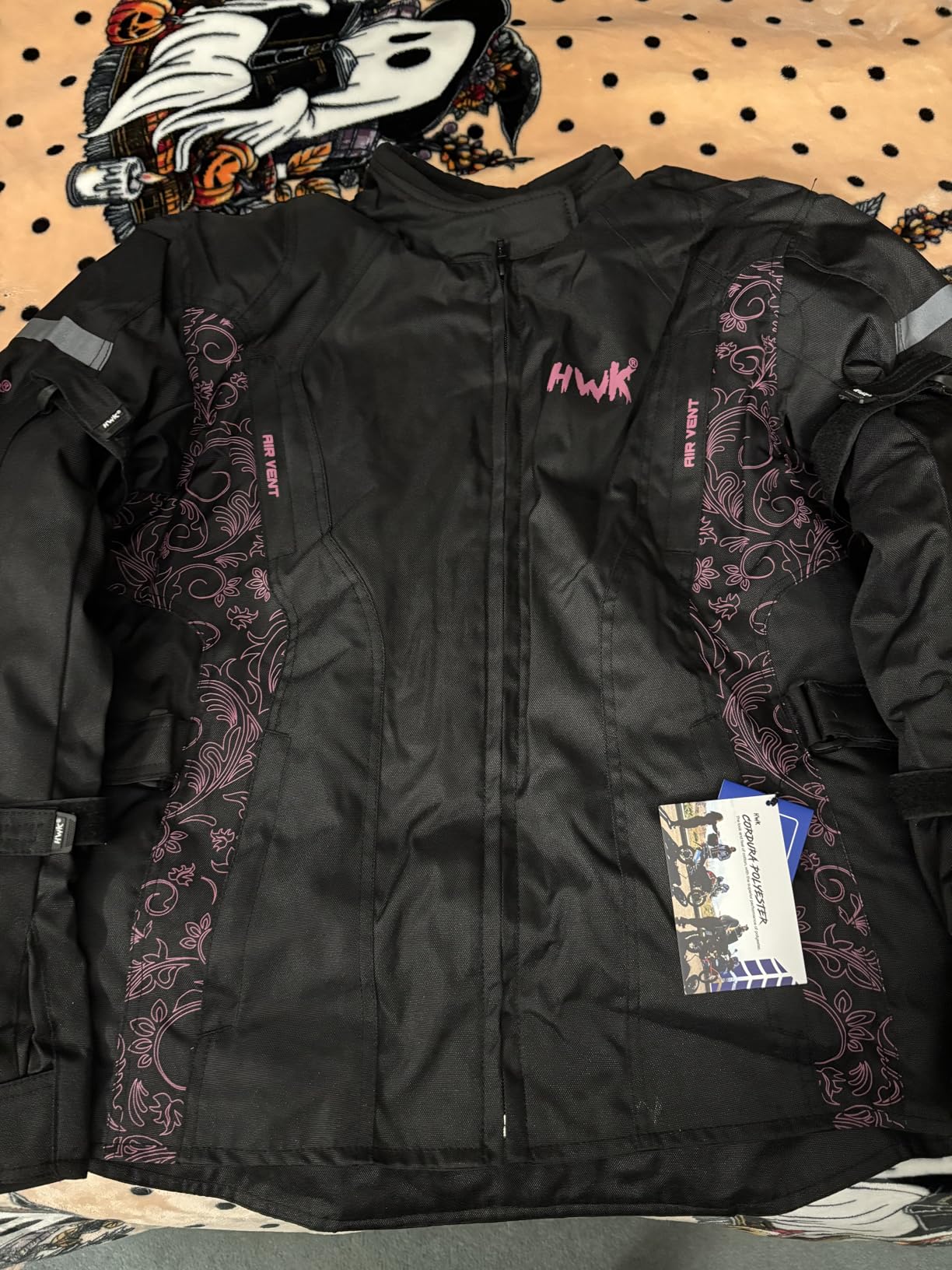 HWK Adventure Motorcycle Jacket Women with Armor, 600D Cordura, All-Season customer photo 1