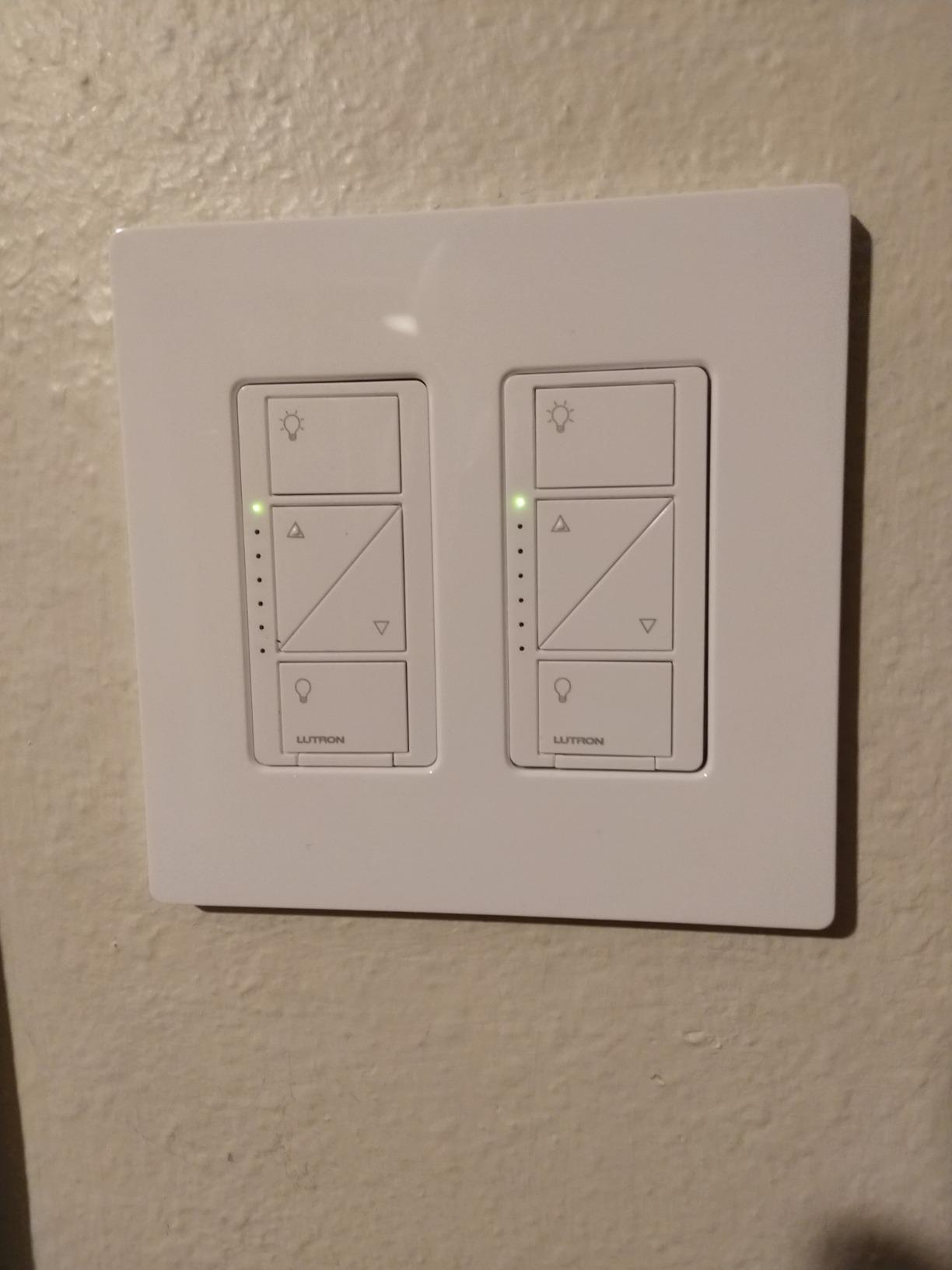 Lutron Caseta Smart Fan Control (Smart Hub Required) 4-Speed for Paddle Fan | Smart Fan Control elimates pull chains, choose from 4 fan speeds, preselect your favorite speed, PD-FSQN-WH, White customer photo 2