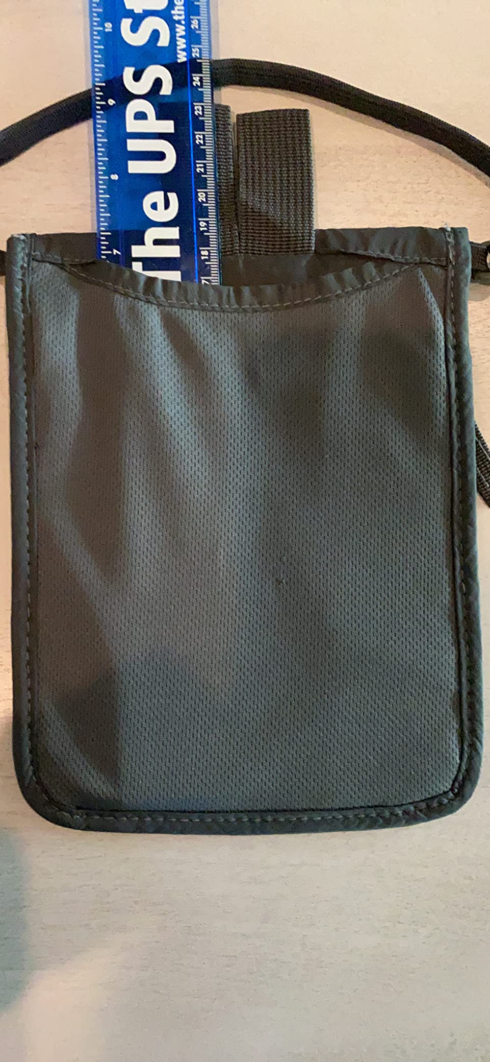 Alpha Keeper Neck Wallet, Travel Pouch For Passport Holder And Documents, RFID Blocking, Beige, Unisex Adult, Travelers, Adults customer photo 2