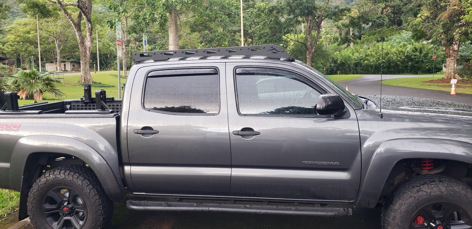 Hooke Road Tacoma Roof Rack Aluminum Crsssbars for 2005-2023 Toyota Tacoma 2nd 3rd Gen (Double Cab Only), Overland Cargo Carrier Basket customer photo 1