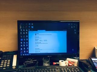 Amazon Basics Privacy Screen Filter for 24 Inch 16:9 Widescreen Monitor, Anti-Glare, Blue Light Filter, Anti-Scratch, Easy Installation, Removable, Eye Protection customer photo 1