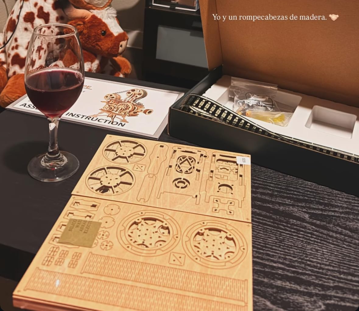 3D Wooden Puzzles Vitascope for Adults - Model Building Kits Mechanical Construction customer photo 2