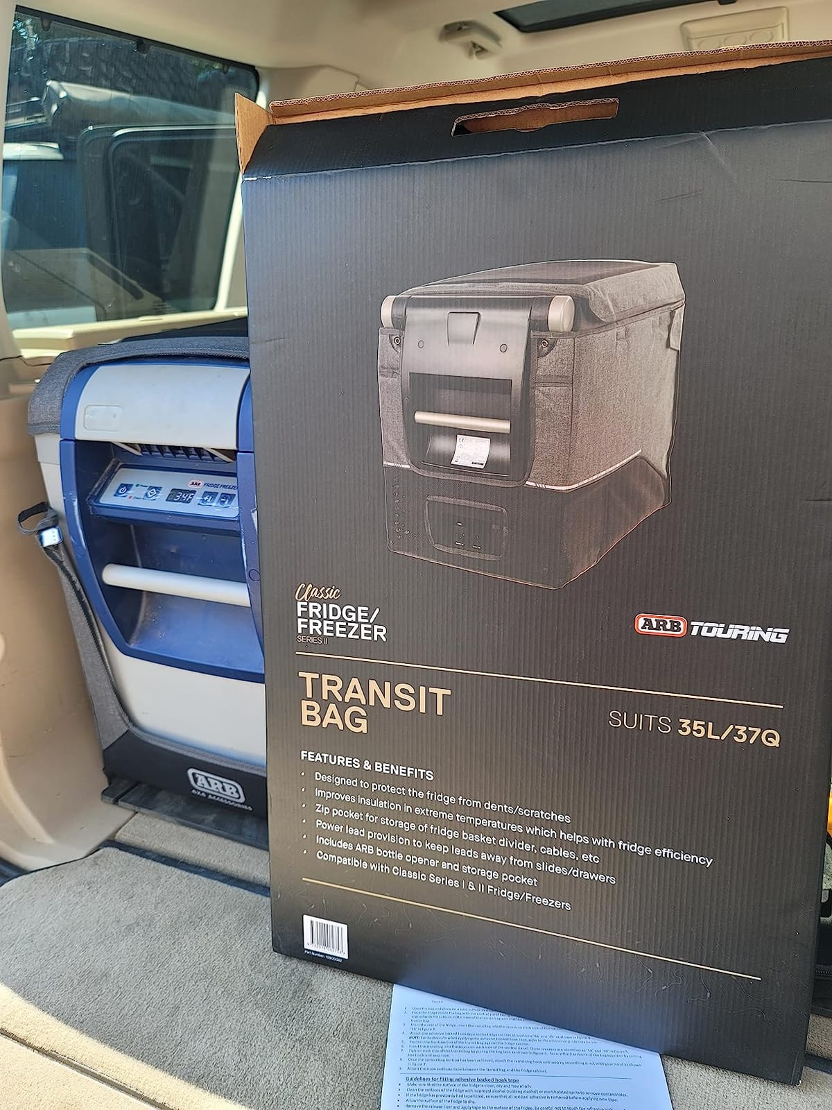 ARB Transit Bag Classic Fridge 50Q Series 2 Grey/Black (10900043) customer photo 2