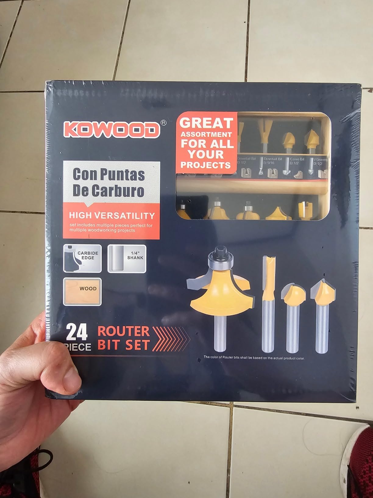 24X Router Bits Set 1/4Inch Shank Made of Carbon Steel C3Alloy Blade customer photo 2