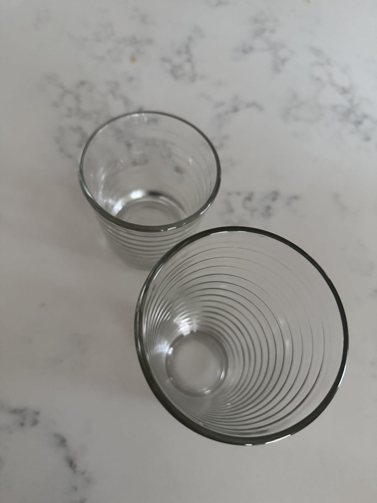 Libbey Polaris Axis Tumbler & Rocks Drinking Glasses Set of 16, Glass Cups | 17.75 oz and 15 oz Capacities for Water, Juice, Cocktails, and More with Dishwasher-Safe Convenience for Easy Cleanup customer photo 2