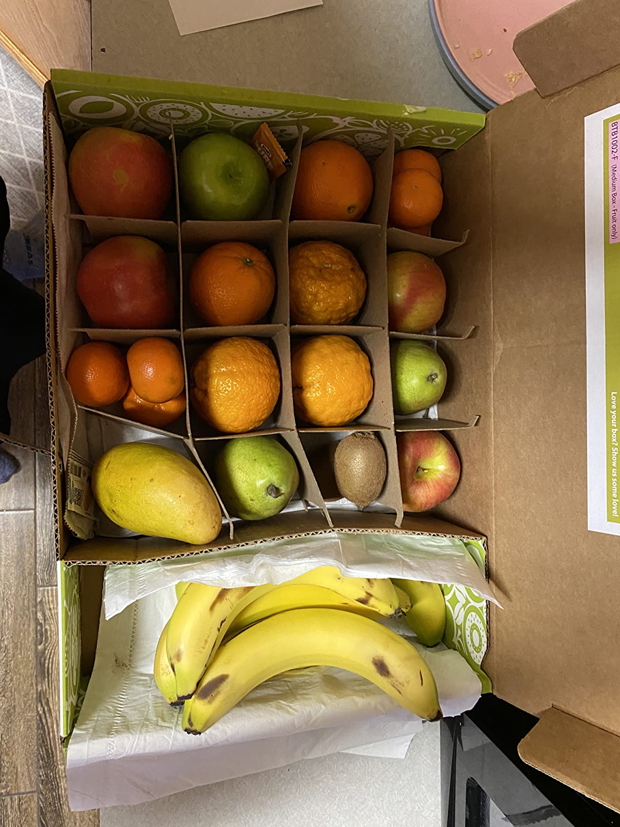 A Gift Inside Fresh Seasonal Fruit Box for – 23-28 Pieces of Apples, Pears, Citrus & Seasonal Favorites, Healthy Snack Assortment for 7-10 People customer photo 1