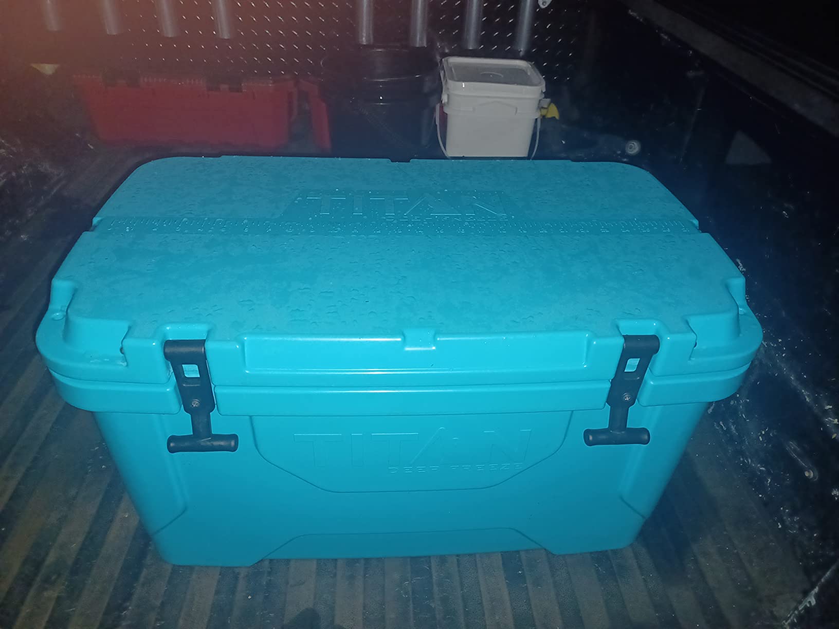 Titan Hard Ice Chest Cooler Roto Cooler with Microban Protection and Deep Freeze Insulation customer photo 2