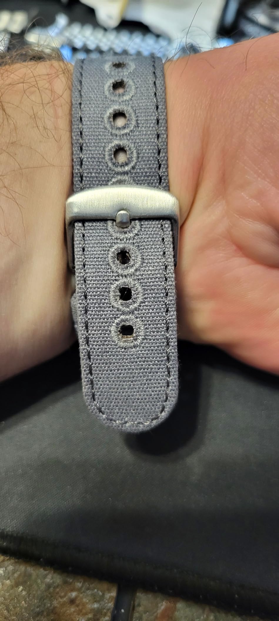 Archer Watch Straps - Canvas Quick Release Watch Bands (Faded Olive, 20mm) customer photo 2