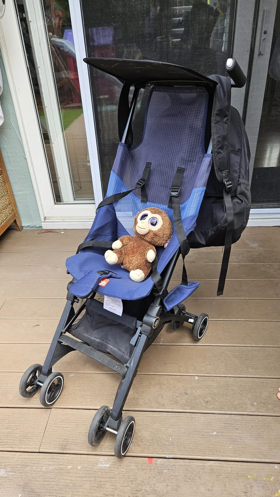 gb Pockit Air All Terrain Ultra Compact Lightweight Travel Stroller with Breathable Fabric in Night Blue customer photo 1